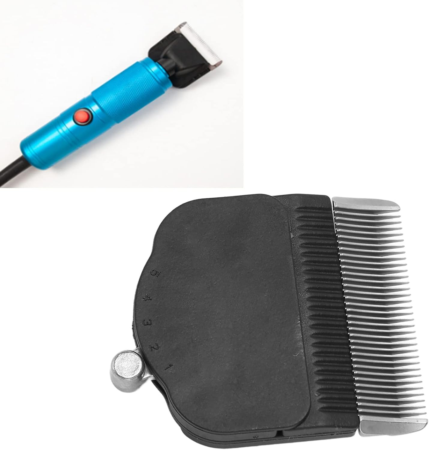 Rug Tufting Trimmer Replacement Blades, Levels Adjustable Electric Carpet Trimmer Replacement Head, Ceramic Stainless Steel High Temperature Resistant Tufting Clippers Blade image number 2