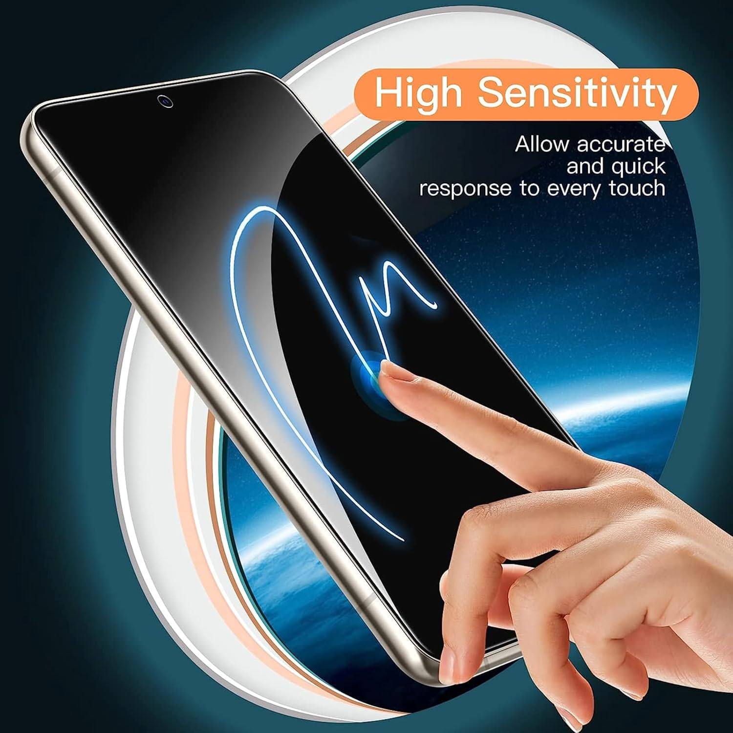 2Pcs Tempered Glass Screen Protector Phone Guard for Samsung Galaxy S23+ PLUS image number 1