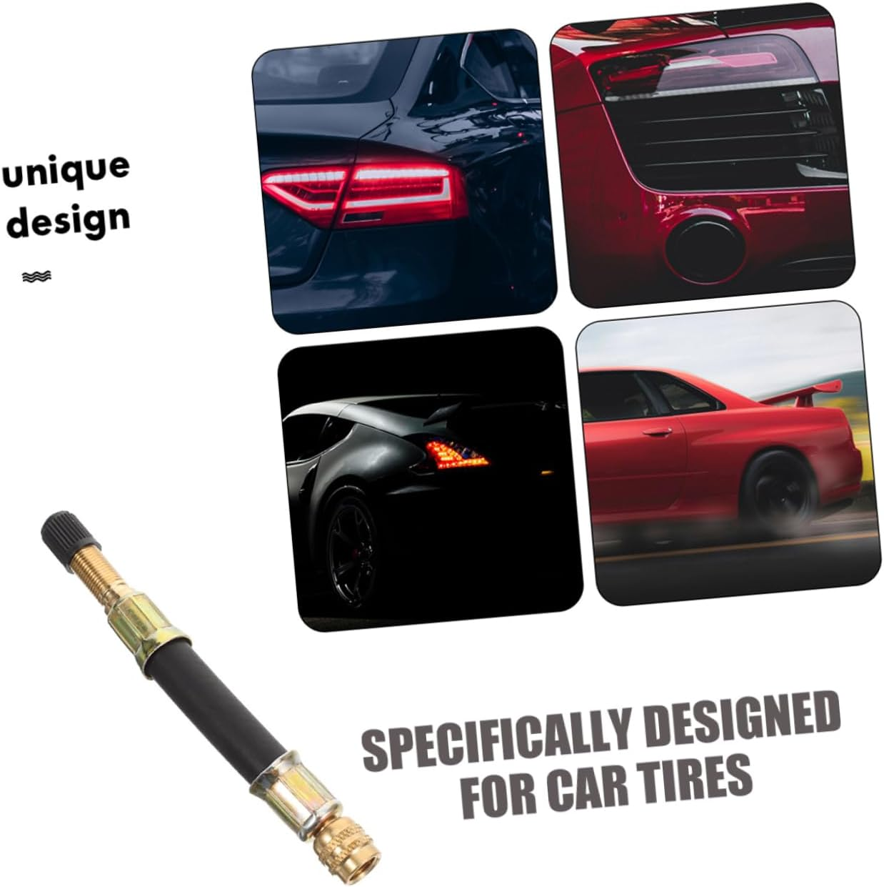 MAGICLULU Tire Valve Stem Extension 120Mm Dual Wheel Air Valve Extender for Car Automotive Motorcycle Accessories Compatible with Truck and Suv image number 3