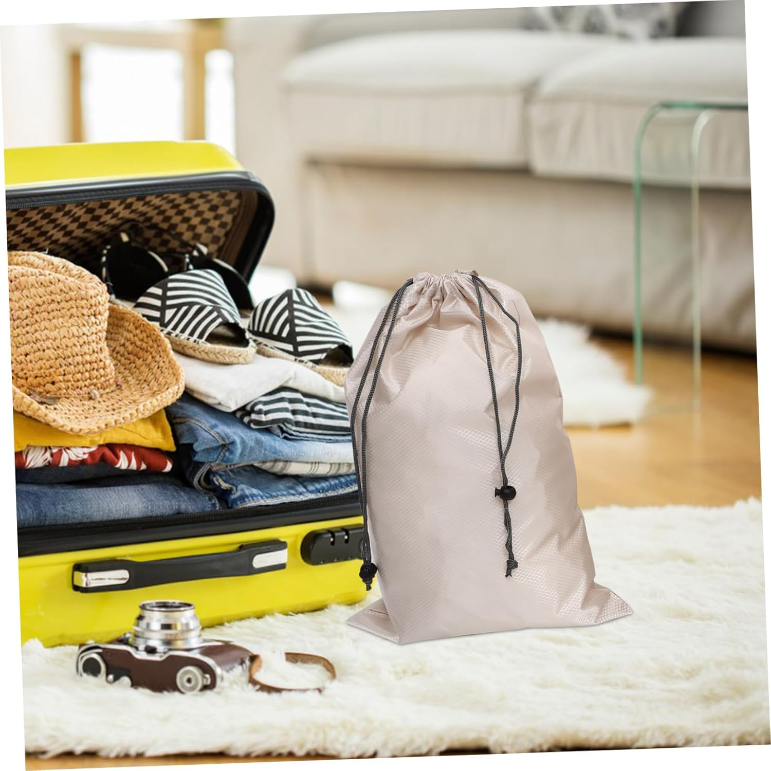 Gatuida 6Pcs Compression Packing Cubes Travel Organizers Luggage Packing Set for Suitcases Travel Bags Organizer Compression Cubes image number 5