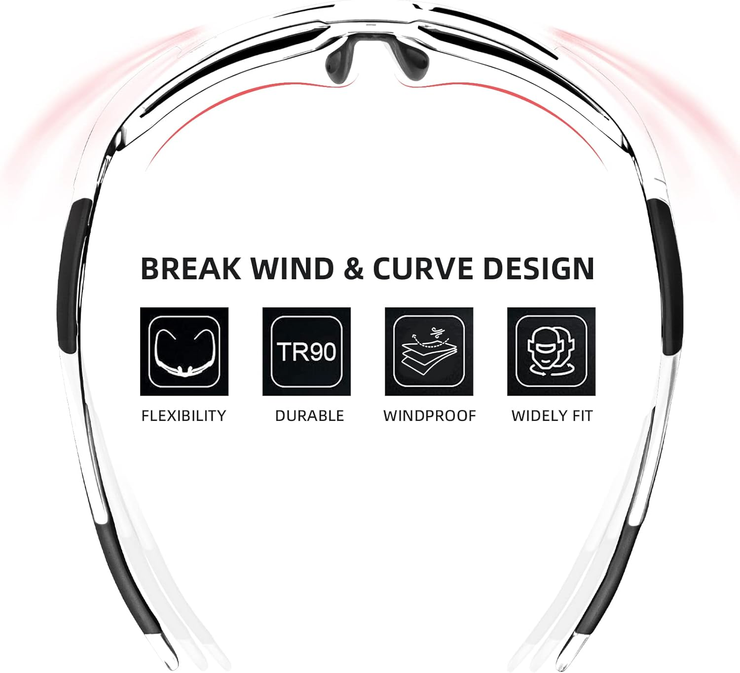 ROCKBROS Sunglasses for Men Women UV Protection Cycling Sunglasses Sport Glasses image number 5