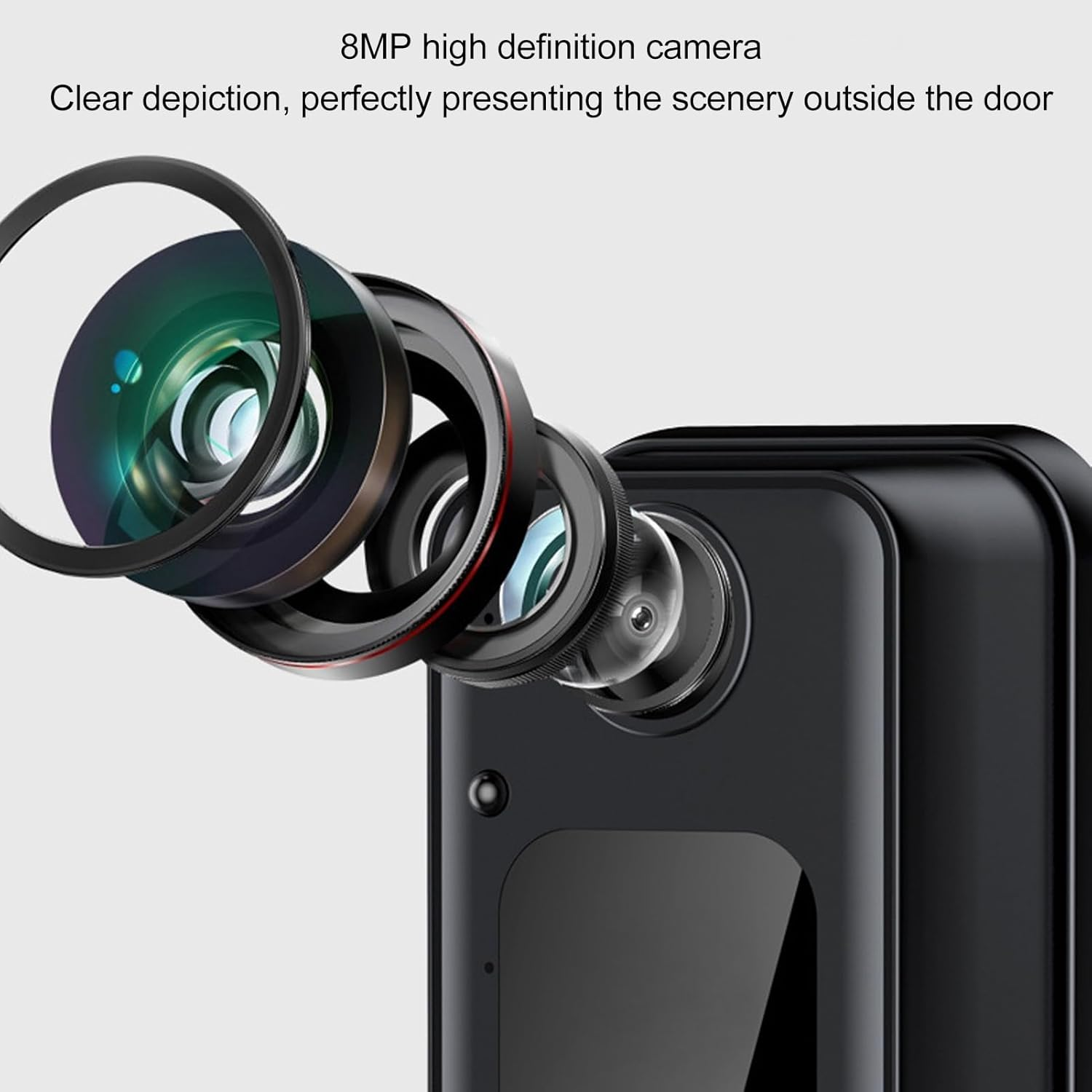 Video Doorbell Camera with Monitor Screen, 1080P HD Night Vision Wireless Wifi Doorbell Intercom System with 170 Wide Angle Lens, 2 Way Talk, Smart Doorbell Kit for Home image number 6