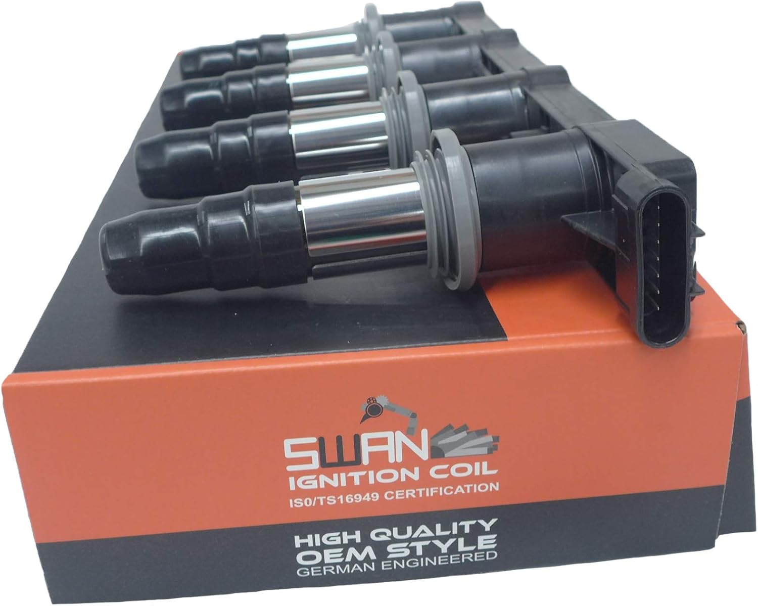 SWAN Ignition Coil & NGK Spark Plugs for Holden Cruze 1.8L (-> 02/13) image number 4