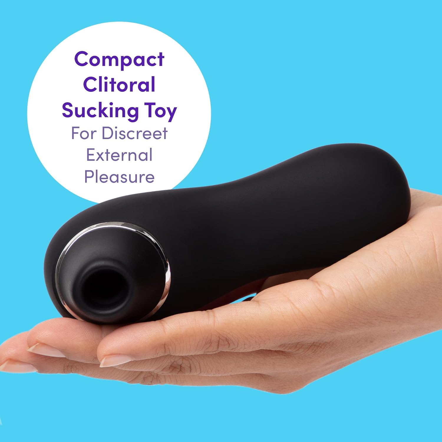 Lovehoney Thrill Clitoral Sucking Toy - Clit Stimulator with 6 Suction Speeds - Waterproof Sucker Vibrator - Silicone Vibrating Adult Sex Toys for Women and Couples - Black image number 2