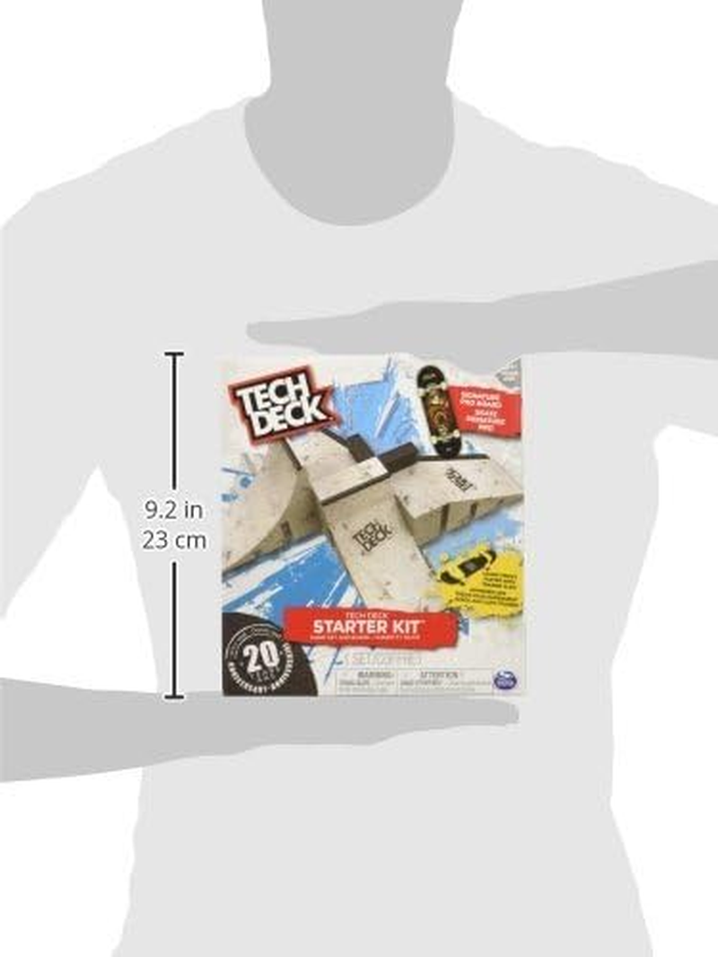 Tech Deck - Starter Kit - Ramp Set with Exclusive Board and Trainer Clips