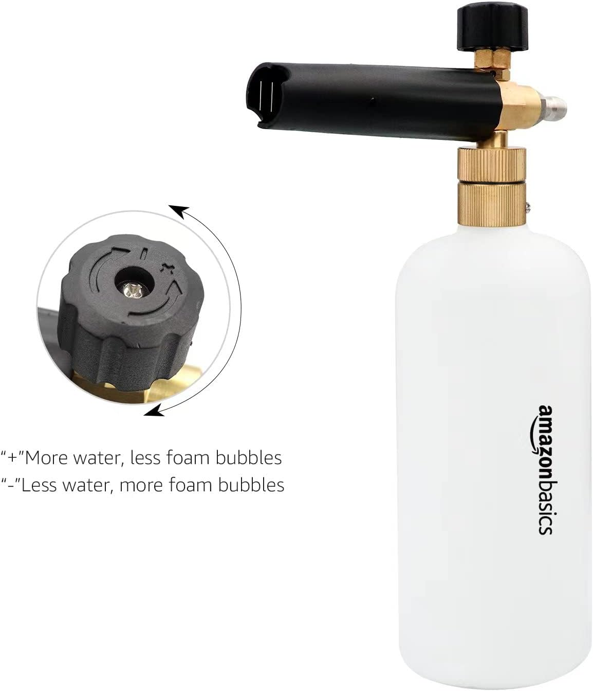 Amazon Basics Foam Cannon with 1/4-Inch(0.6 Cm) Quick Connector for Pressure Washer, 33-Ounce (1 Liter) image number 3