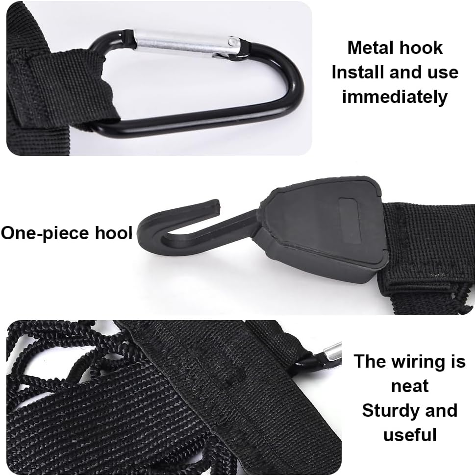 Truck Bed Netting, Cargo Net with Hooks for Pickup Truck Bed, Stretchable Bungee Net Organizer, Cargo Fixing Net Bag, Mesh Organizer for Pickup Trunk Bed for Secure Load and Storage image number 6