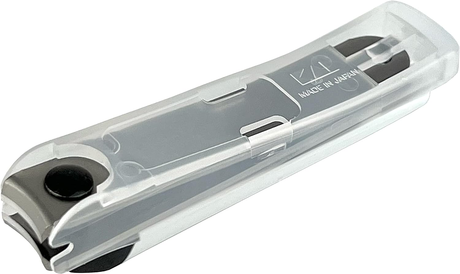 Kai Nail Clippers Type 001S White Stainless Steel Fingernail Toenail Thick Nail Clipper Cutter KE0121 with File & Catcher for Adult Seniors Men Women Made in Japan image number 6