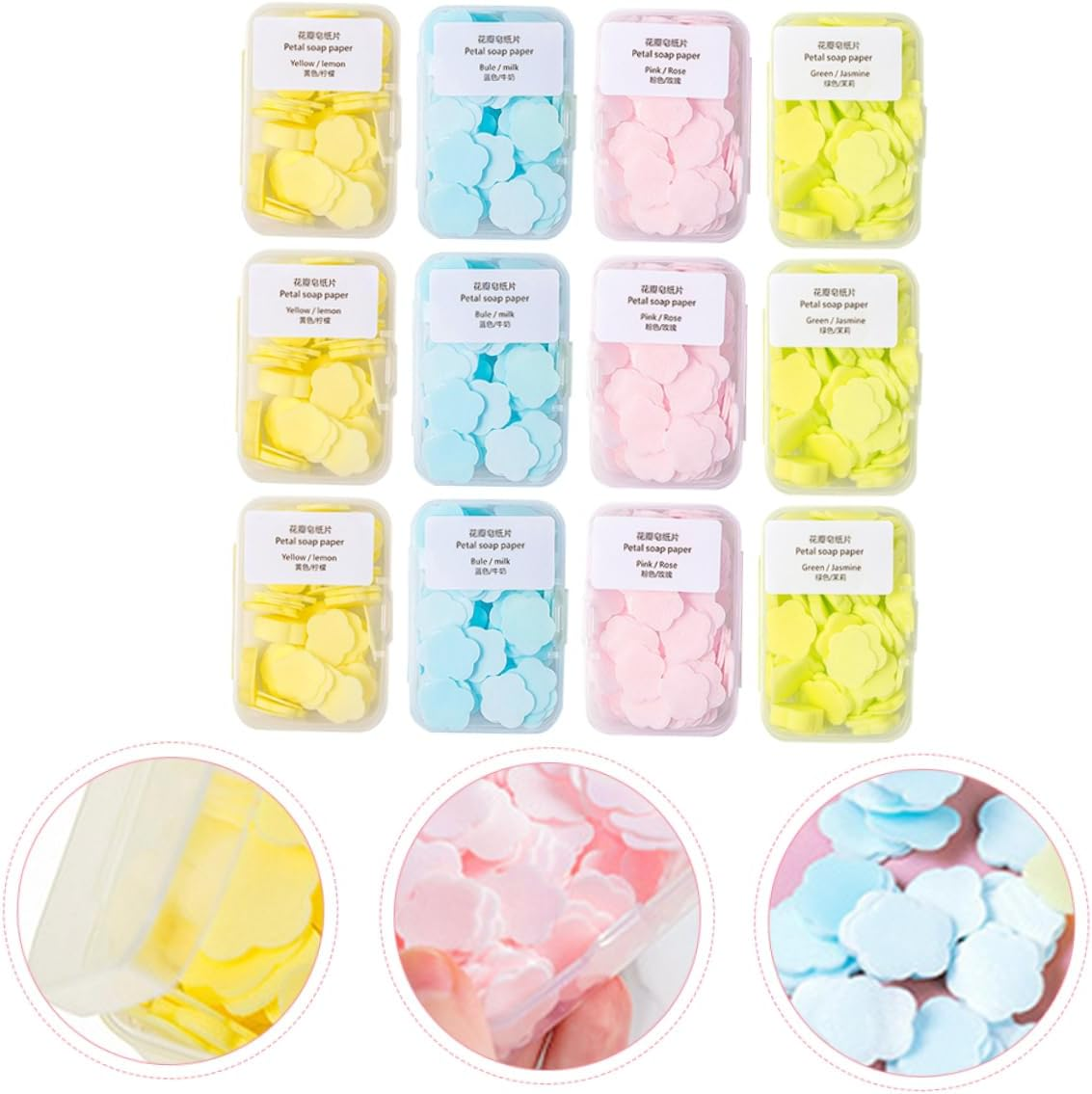 GAROZATION Hand Soap for Travel Bulk Portable Soap Tablets 16 Boxes for All Occasions image number 1