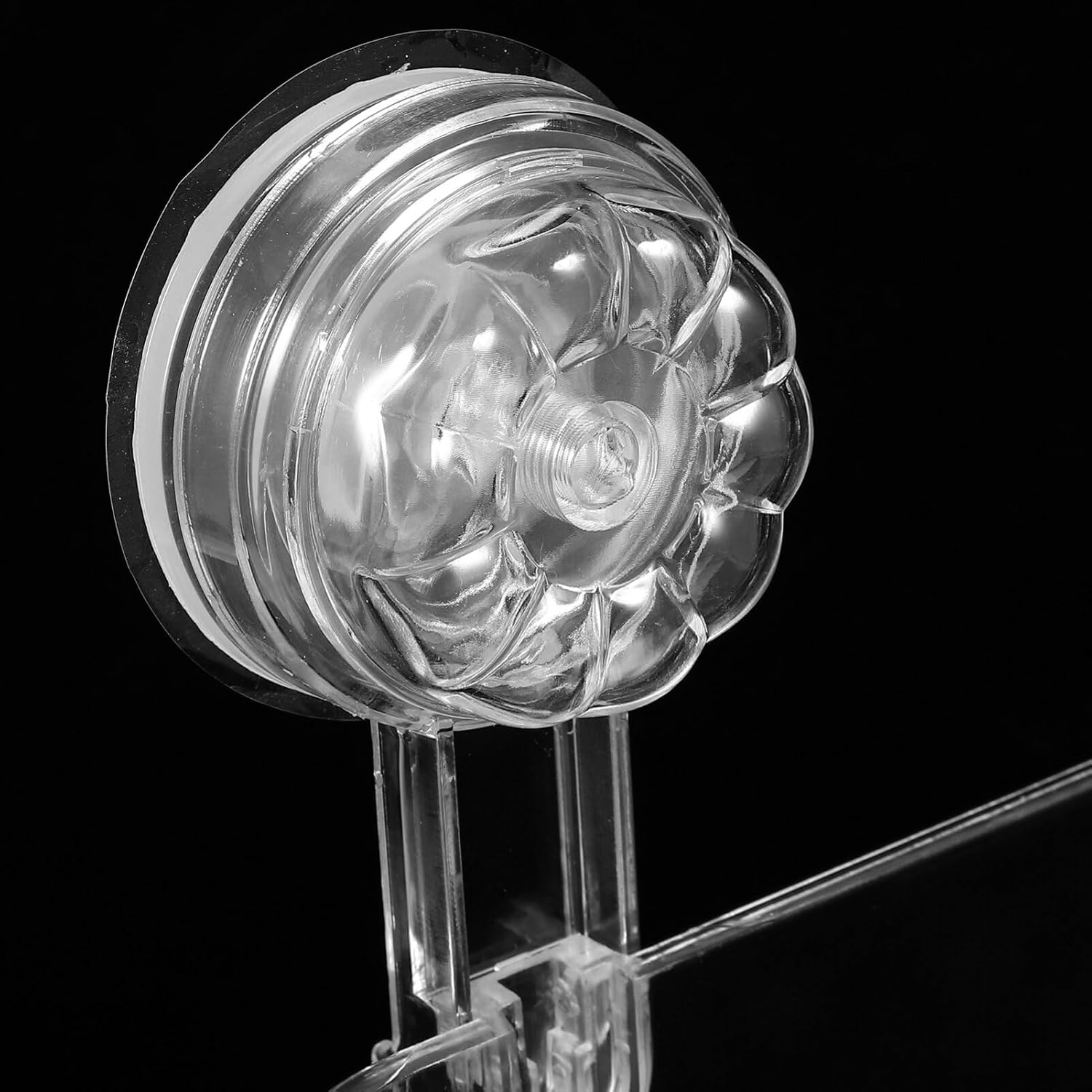 Alipis Bathroom Storage Organizer Suction Cup Hanging Shelf Wall-Mounted Soap Holder image number 1