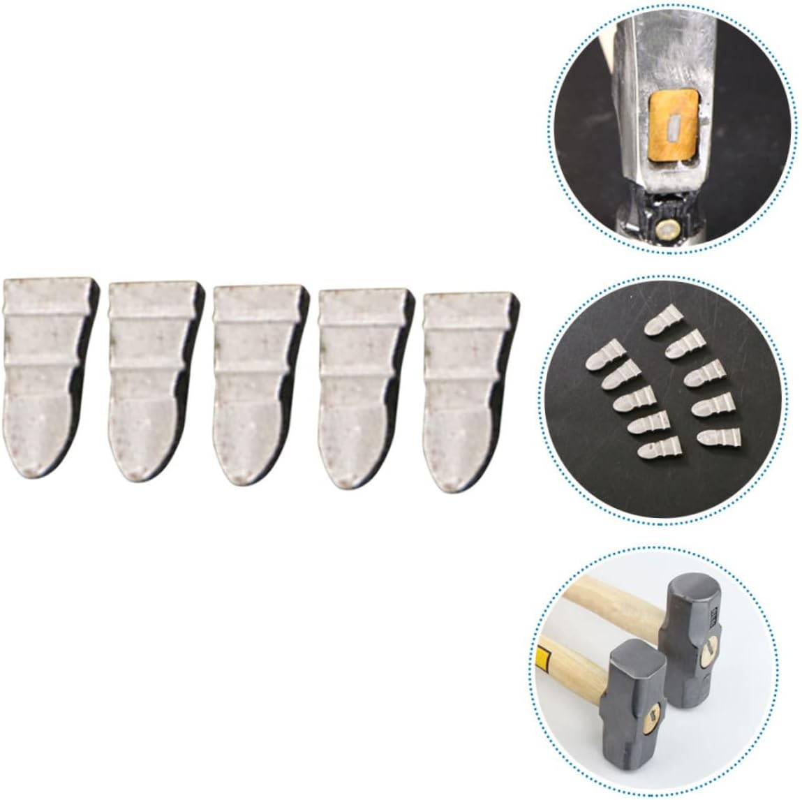 Toddmomy 15Pcs Hammer Handle Wedges Portable Handle Fixers for Compact Hammer Adapter Steel Wedges Connector for Home Supply and Gardening Tools image number 4