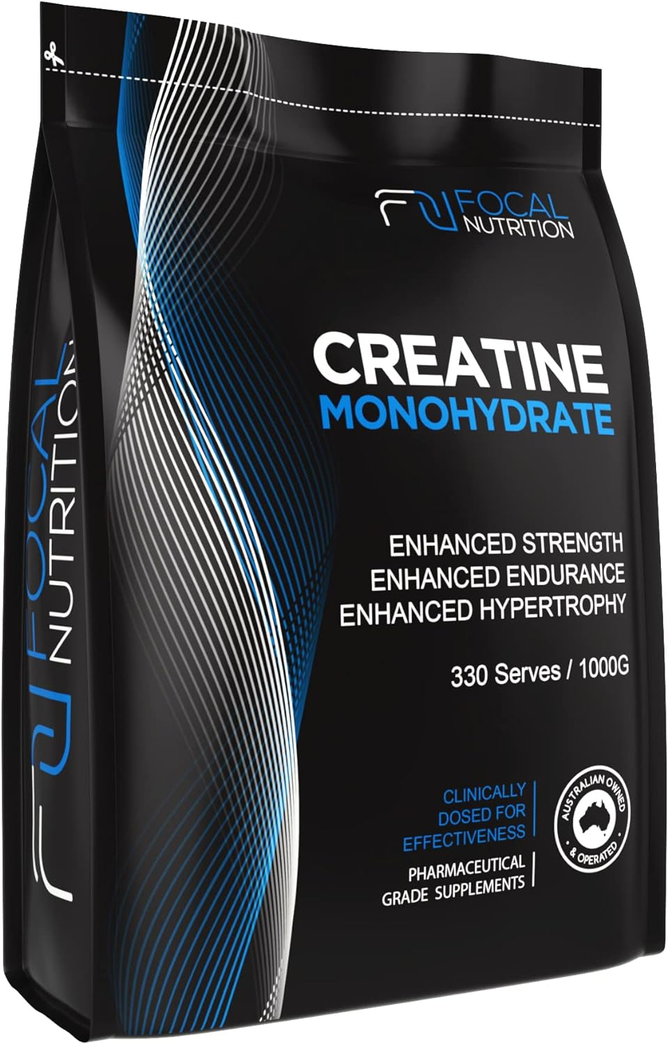 FOCAL NUTRITION 100% PURE CREATINE MONOHYDRATE 1KG Pharmaceutical Grade