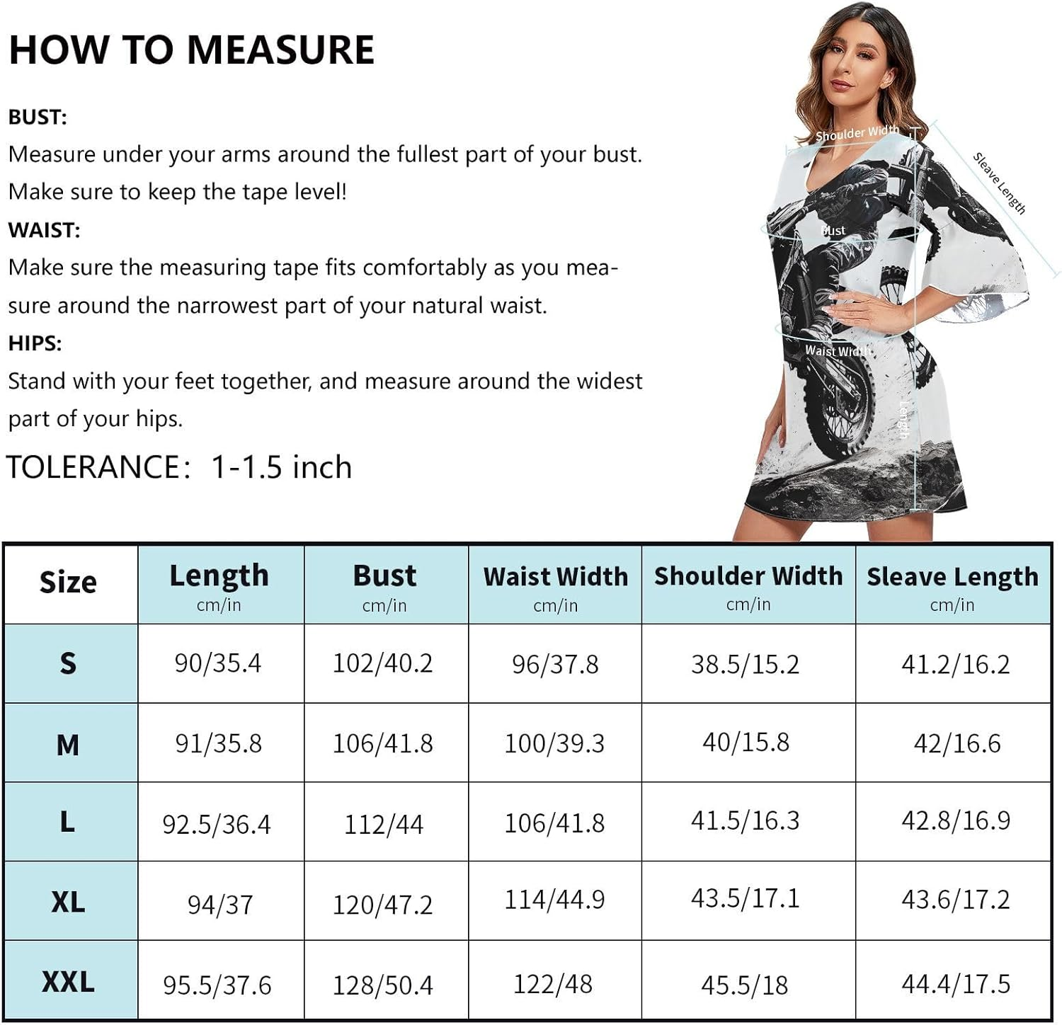 Dirt Bike Jump V Neck Summer Dress Printed Line Maternity Dress S-XXL image number 3