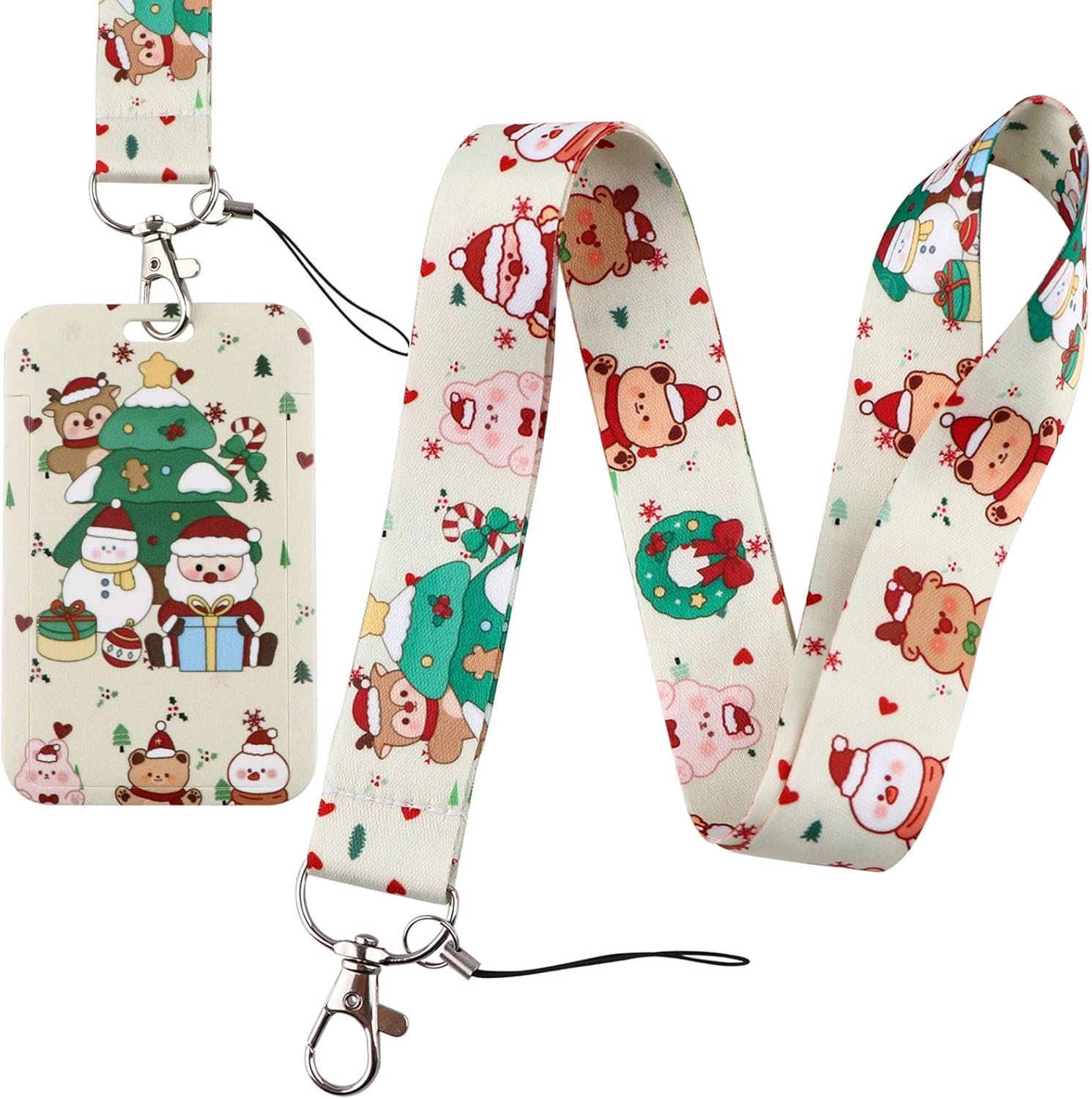 Pink Badge Holder Lanyard Cute Aesthetic Keychain Lanyard for Women Girls Teachers Kids for ID Badge & Keys Preppy School ID Holder(Positive Quote)