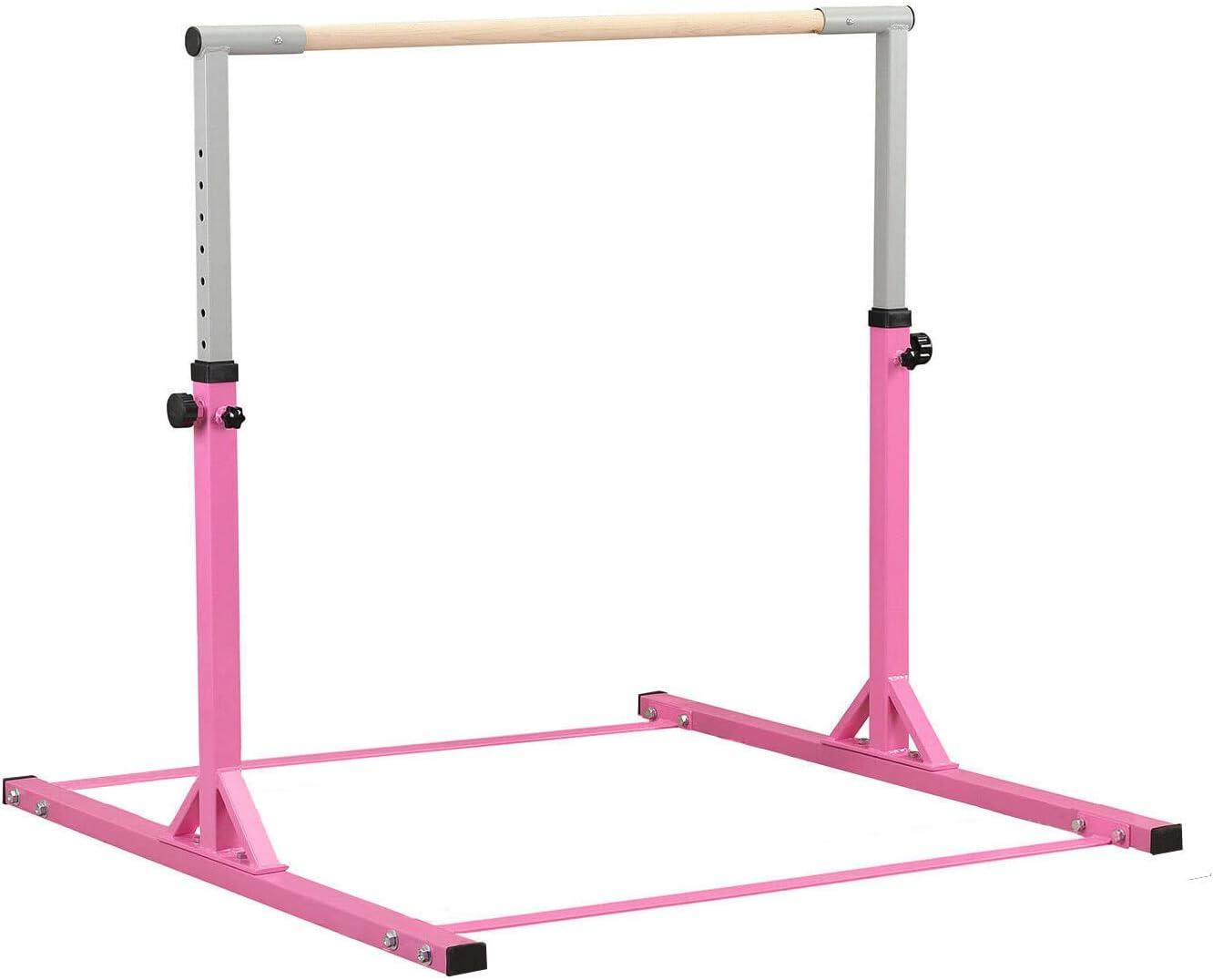 Gymnastic Bar Kids Horizontal Bar Gymnast High Bars Home Gym Equipment Beech Wood image number 1