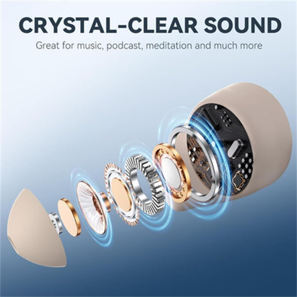 Noorasleep Snooze Pods Pro, Snoozepods Pro, Bluetooth Sleepbuds with Comfortable and Snug Fit with Recharge Warehouse and Soft Earplugs, Noise Reduction for Side Sleepers (Light Gray) image number 3