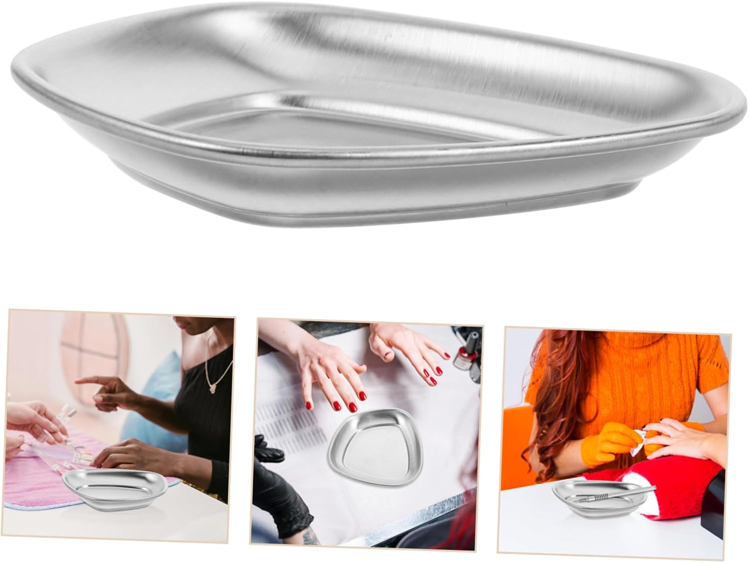 Ipetboom Nail Tools Sterilizer Tray Nail Salon Supplies Stainless Steel Cleaning image number 3