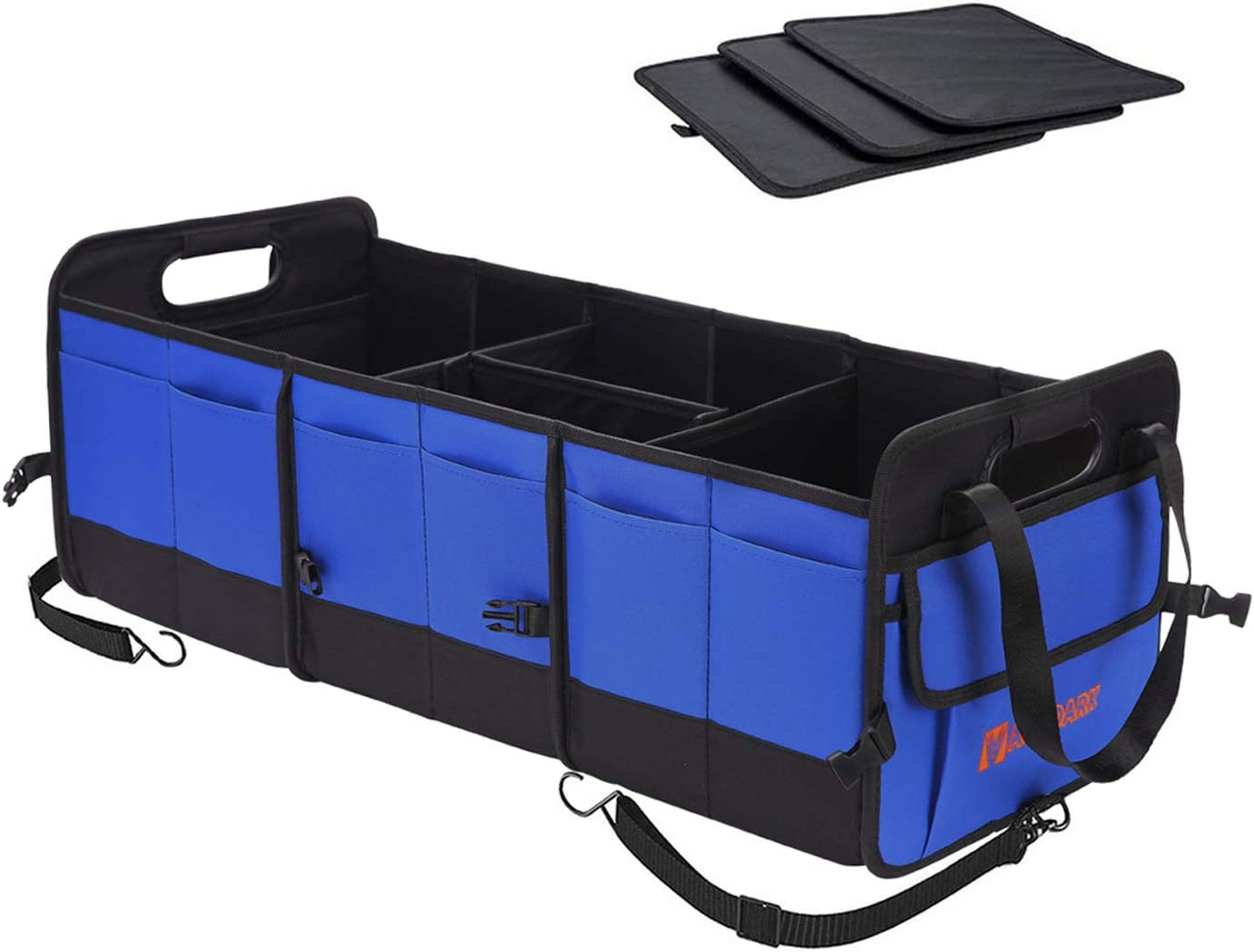 Autoark Multipurpose Car SUV Trunk Organizer,Durable Collapsible Adjustable Compartments Cargo Storage,Ak-072