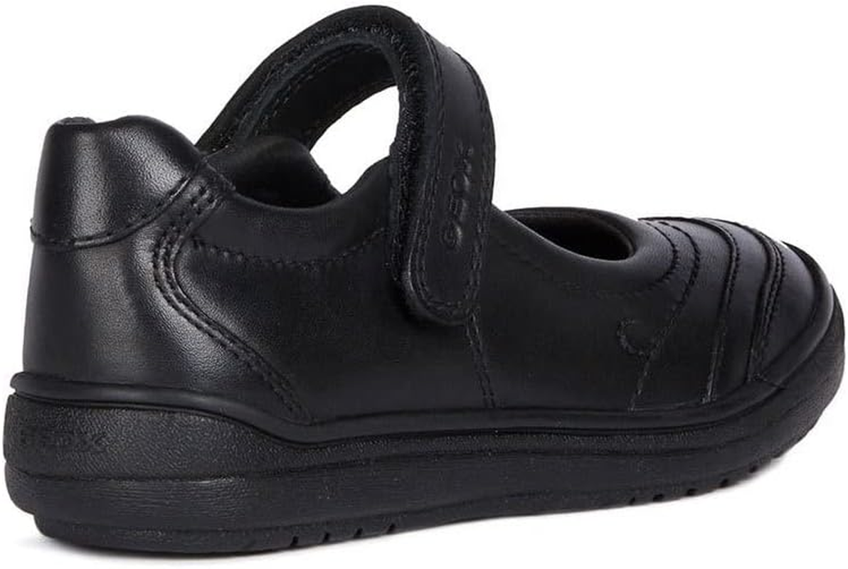 GEOX Girls&rsquo; J HADRIEL Ankle Strap Ballet Flats, Black (Black C9999) image number 6