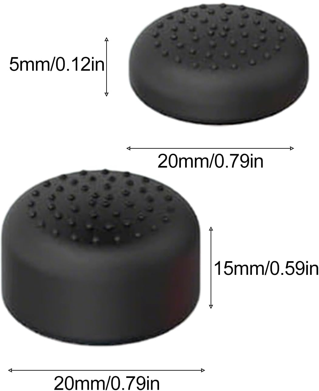 JANGJANG 12 Pack Thumb Grips for Nintendo Switch 2 anti Slip Joystick Covers Improve Control and Comfort Reduce Wear for Gaming at Home or Travel image number 1