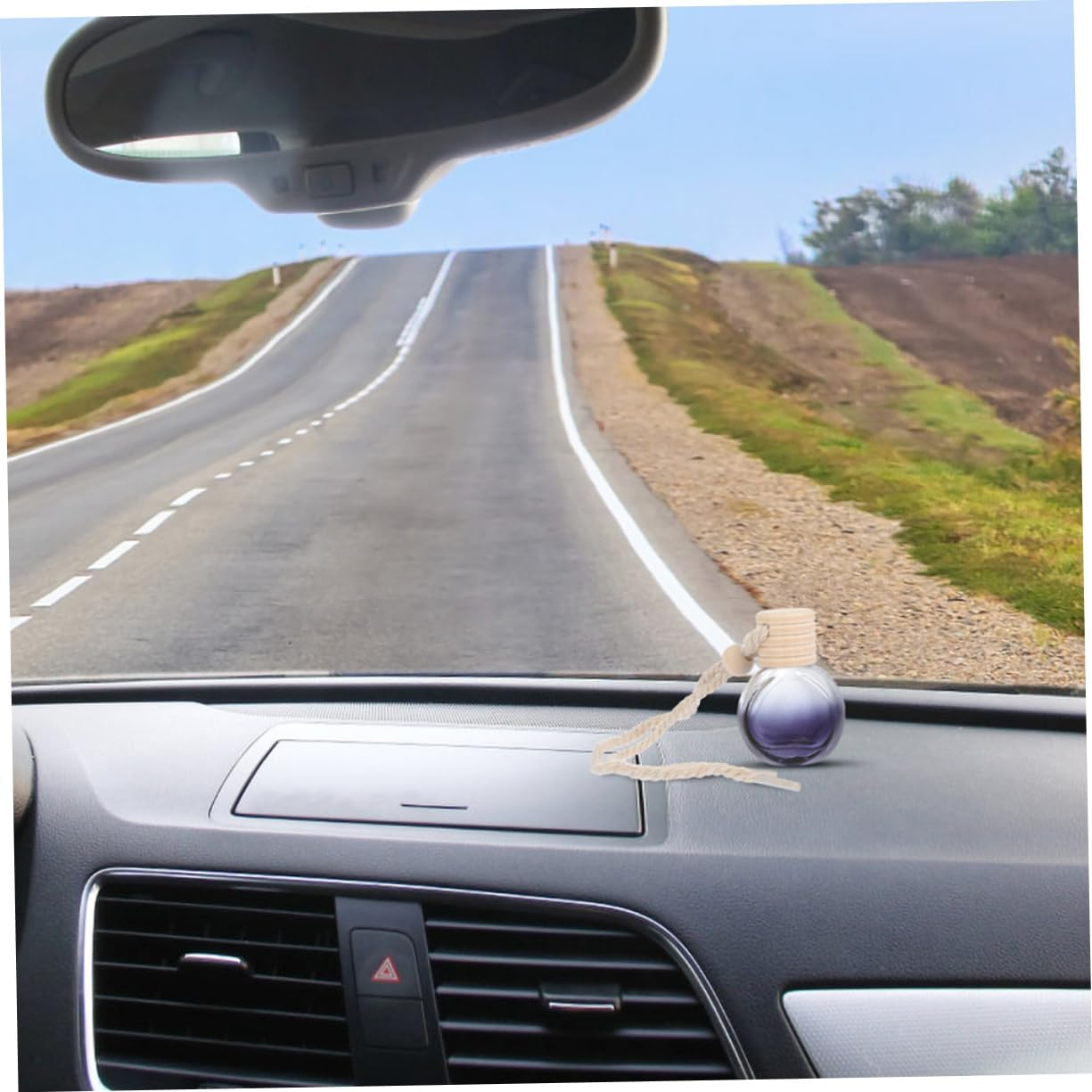 8Pcs Car Scent Diffuser Hanging Perfume Bottle Pendant Air Freshener for Car Decorative Aroma Bottle Reusable Scent Container image number 2