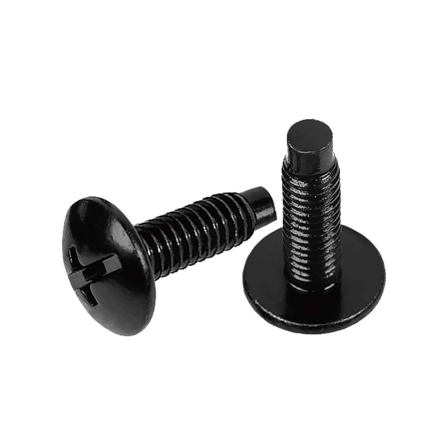 Rack Mount Screws 50 Pack - 10/32 Steel, Pan Head, Phillips Type Pilot Point Screws, Made to Use with Network Racks, Enclosures and Cabinets image number 2