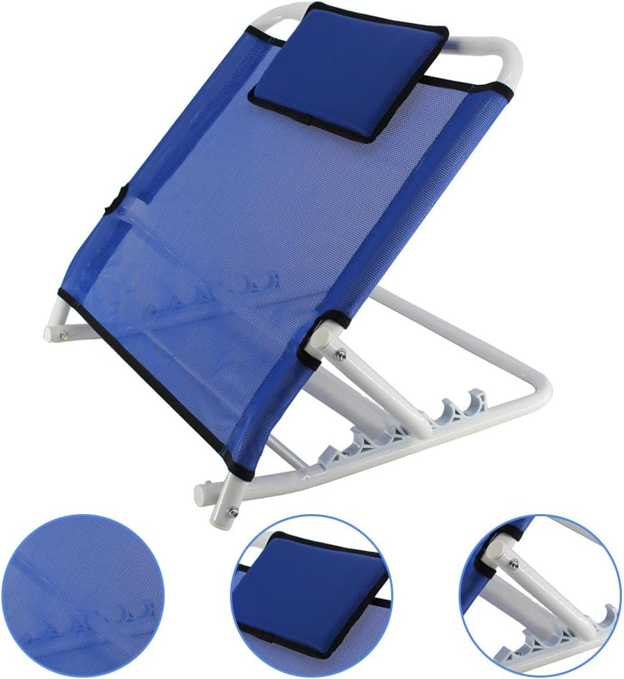 Lifting Bed Backrest,Foldable Back Holder,Lifting Bed Backrest with Head Pillow,Multifunctional Back Support,For Disabled People, Elderly People,Patients