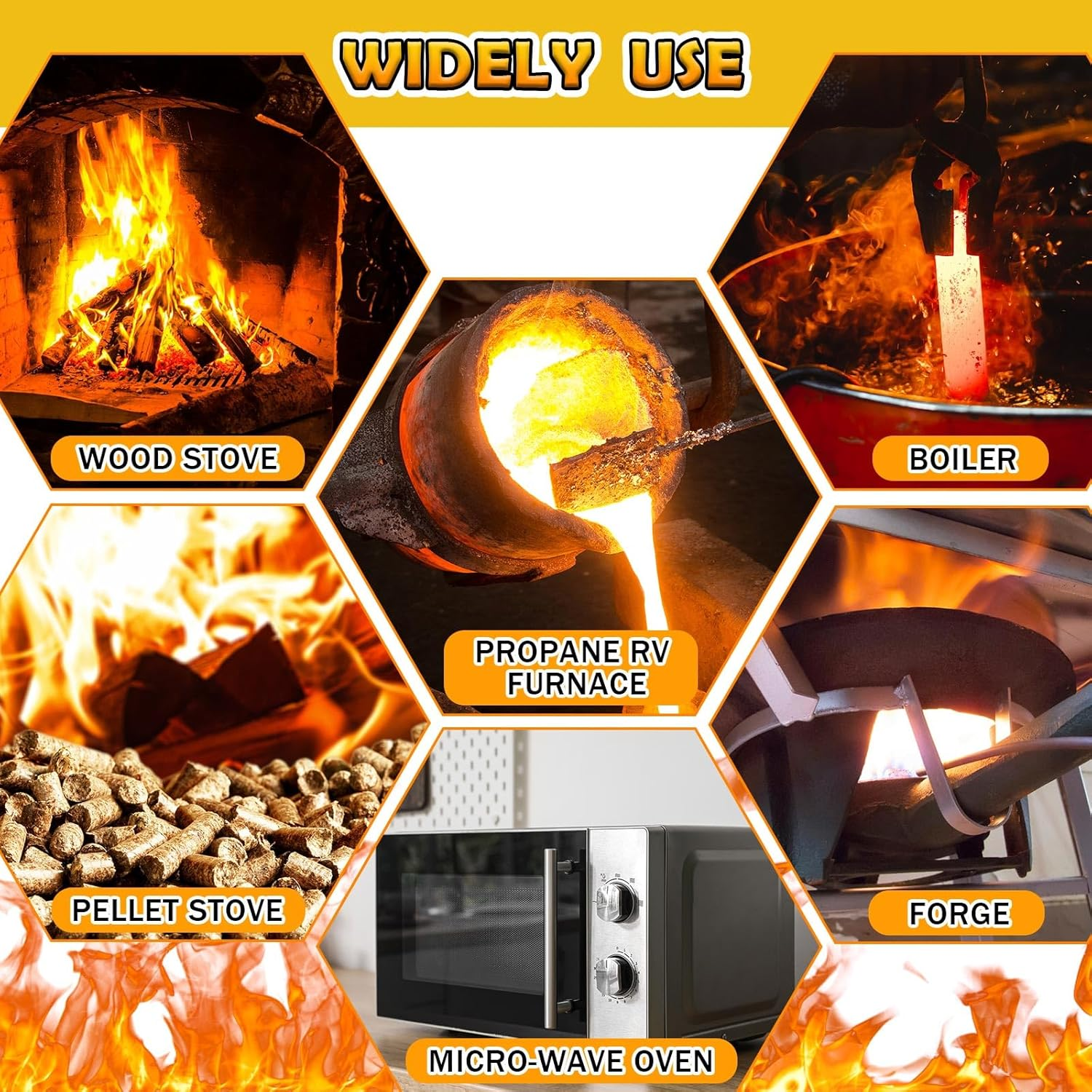 Sasylvia 4 Pcs Quadrafire Baffle Board 2100F Firebrick Wood Stove Fireboard Insulation Fireplace Replacement Parts for Heating Hearth Oven Forges Kilns, 9.5 X 15.5 Inch image number 1