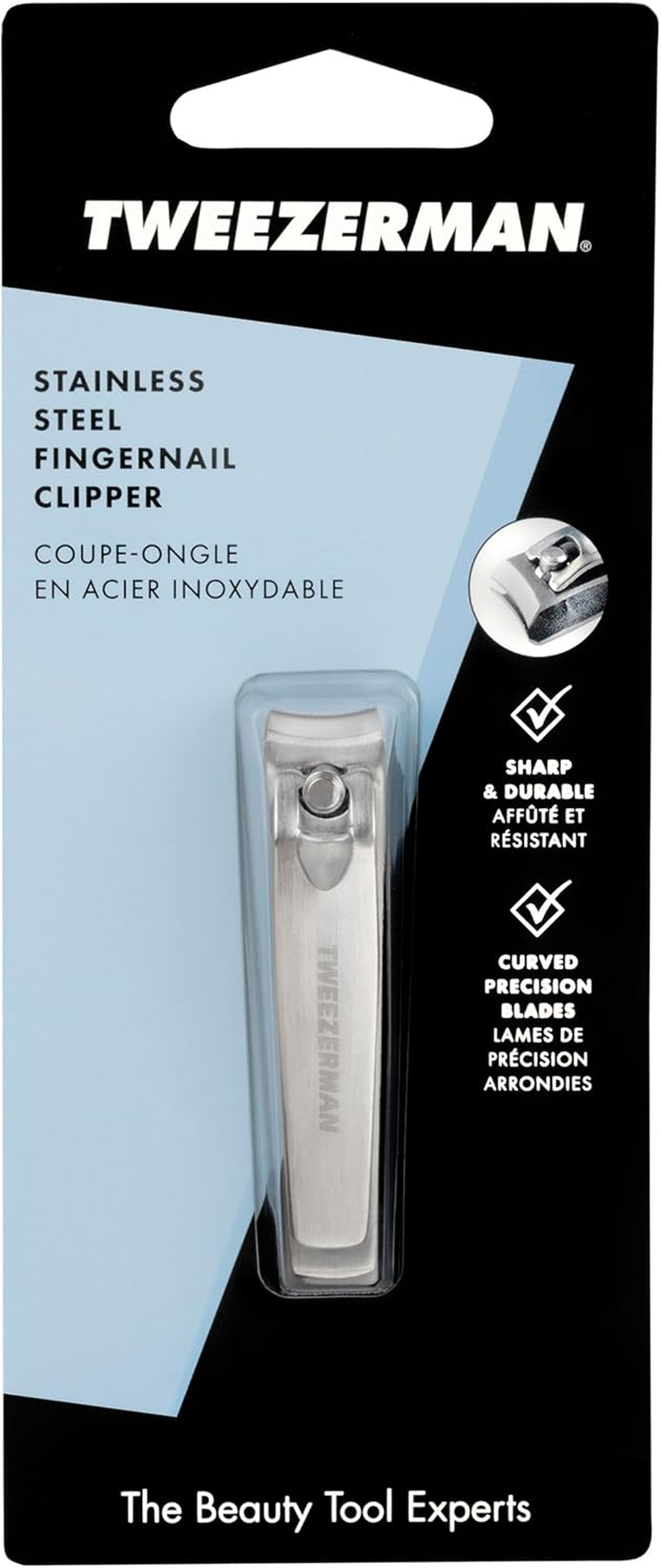TWEEZERMAN Stainless Steel Finger Nail Clipper, 1 EA image number 2