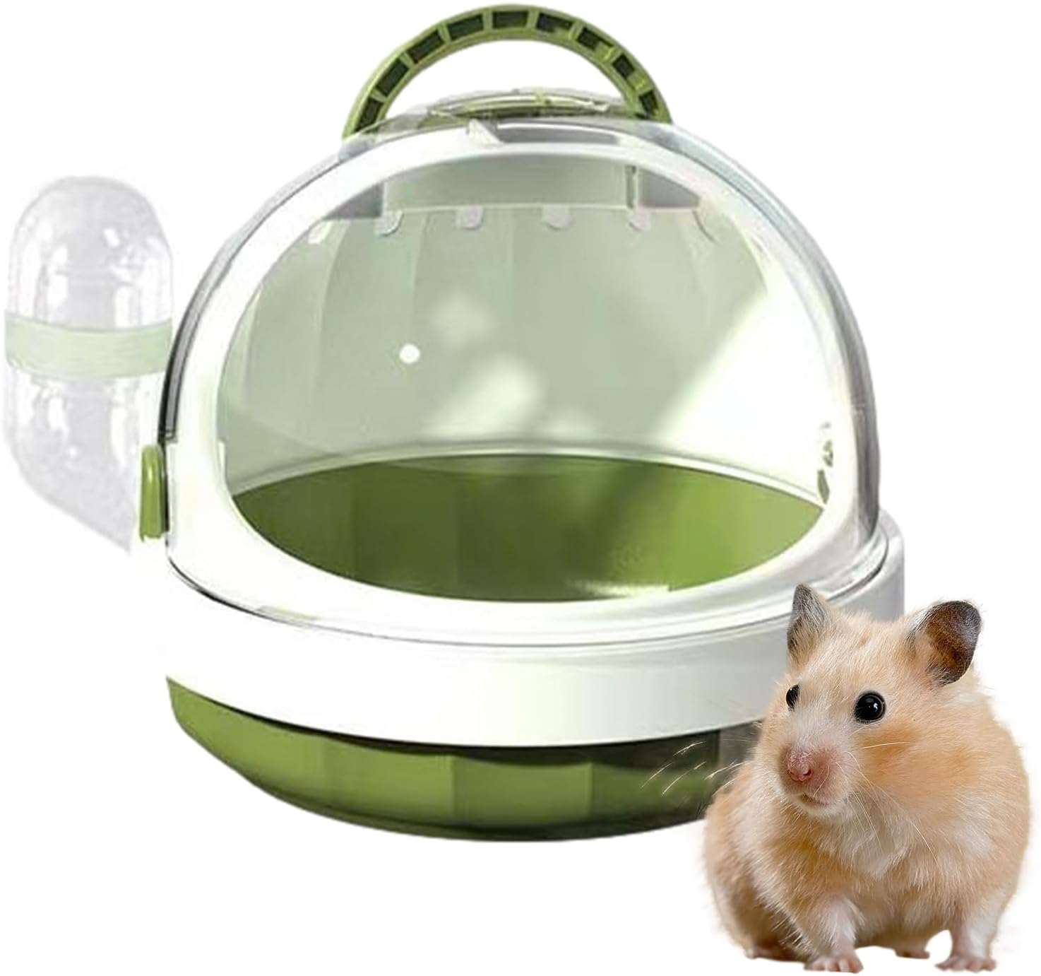 Hamster Travel Carrier Bag | Panoramic View Small Animal Pet Carrier with Detachable Water Bottle | Conveniently Transport Your Guinea Pig or Rabbit in Style image number 6