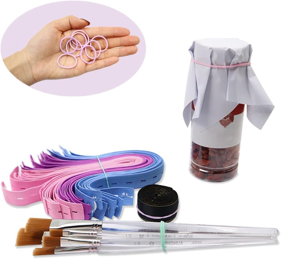 Modixun 300Pcs Colorful Rubber Bands, 1In 2.5Cm Small Rubber Bands, File Bands Stretchable Elastic Bands for School Home Office Stationery Supplies image number 6