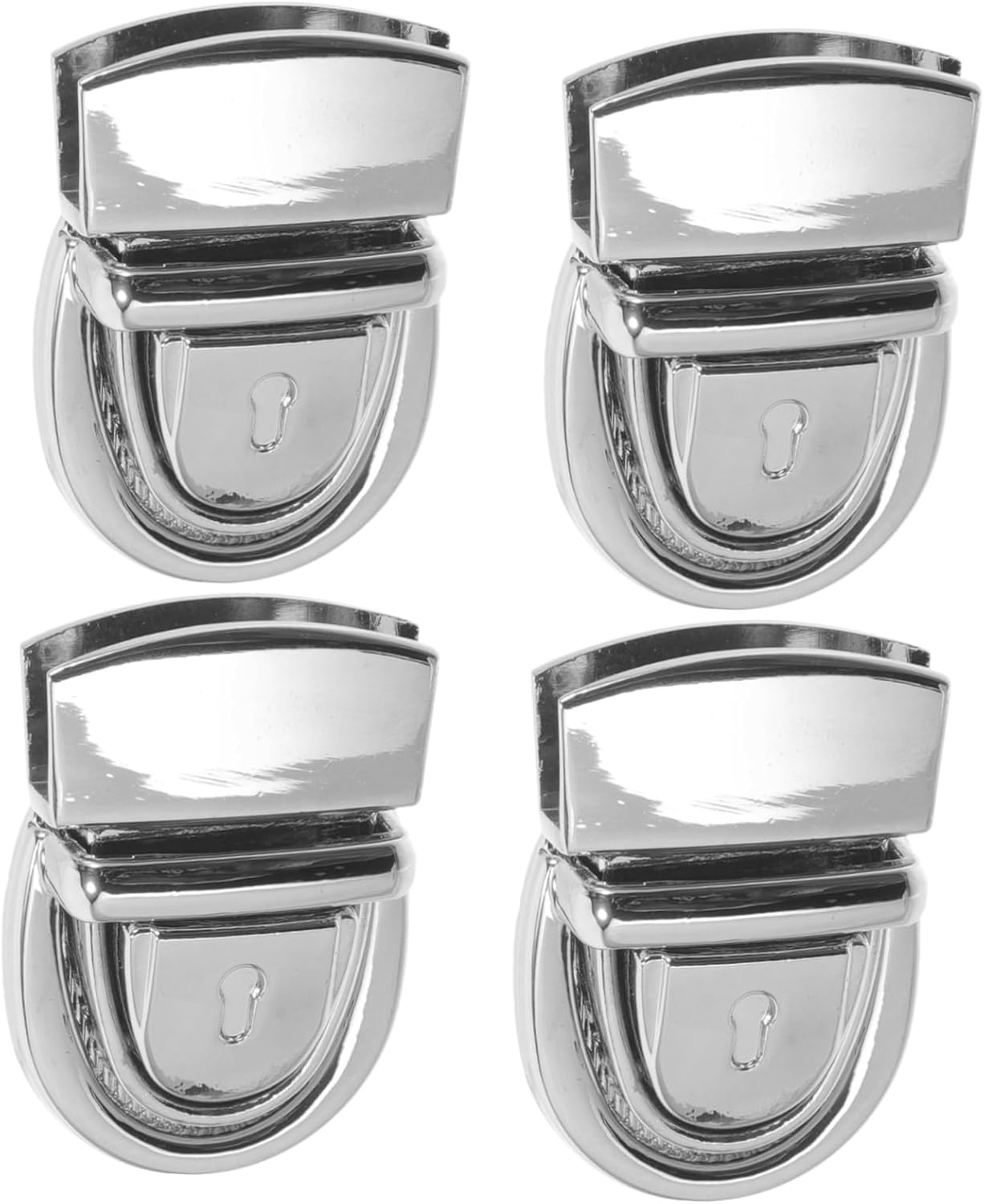 CIMAXIC 4Pcs DIY Bag Buckle Locks Zinc Alloy Press Locks for Handbags Travel Bag Accessories