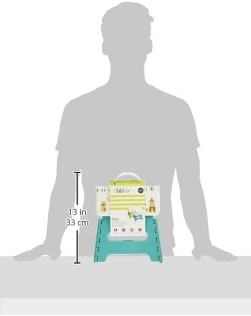 Bbluv - Step - Foldable Step Stool - Safe, Compact and Easy to Clean (Aqua) image number 5
