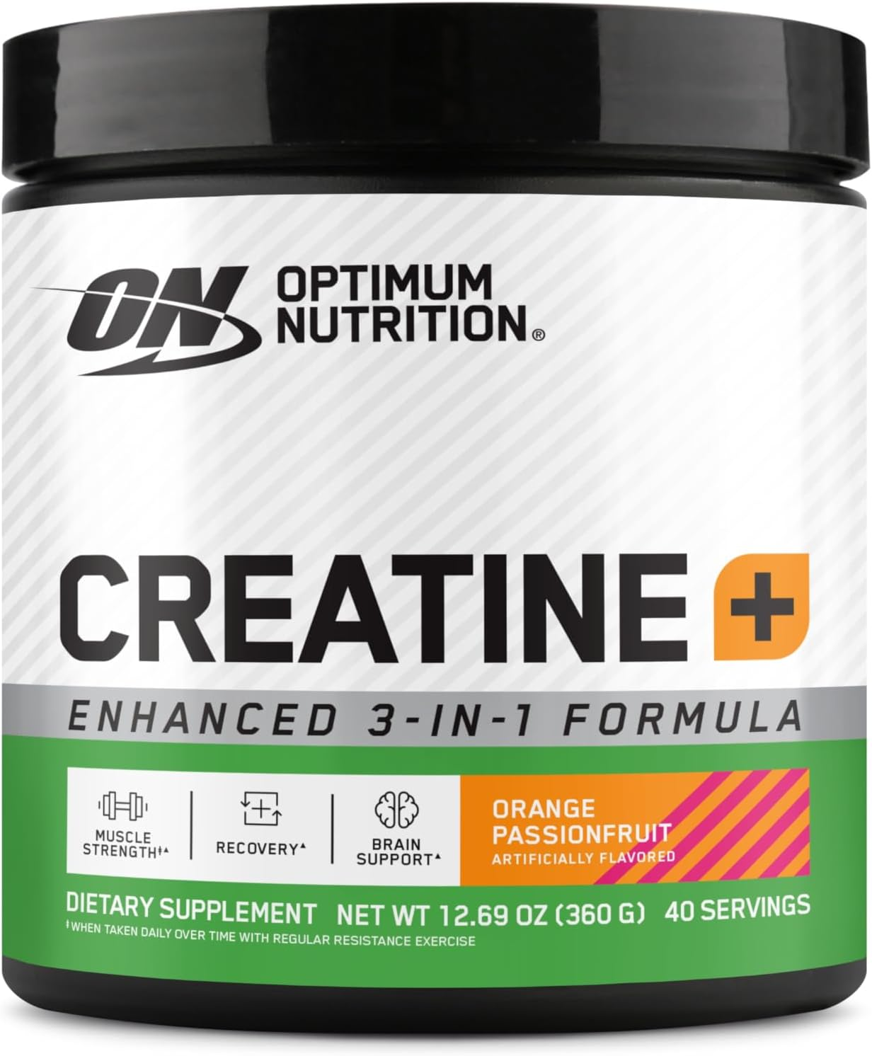 Optimum Nutrition Creatine + Orange Passion Fruit 360 G image number 3