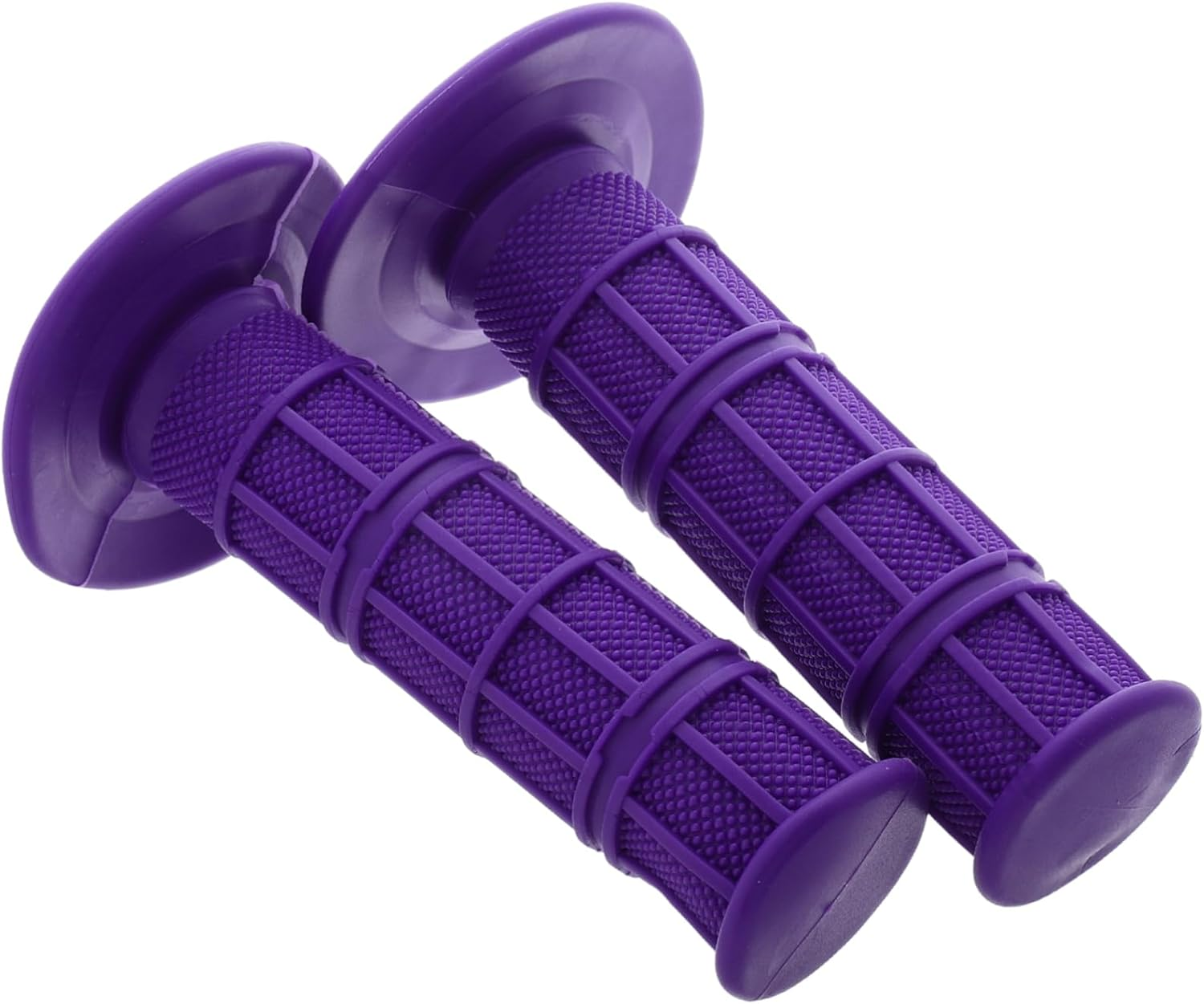 FUNOMOCYA Motorcycle Handlebar Grips 2Pcs Replacement Silicone Soft Grip Set for ATV Dirt Bike Off-Road Purple Motorcycle Accessory Suitable for Outdoor Riding image number 2