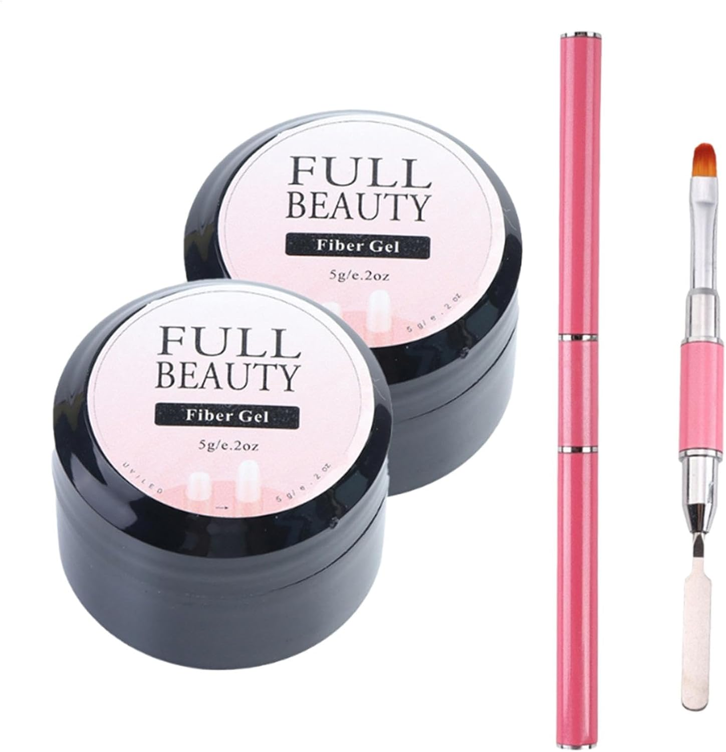 Cracked Nail Repair for Natural Nails - Nail Mender for Natural Broken Nail,Manicure Supplies, Double-Ended Brush Included, Instantly Fill in and Fix Nail Cracks