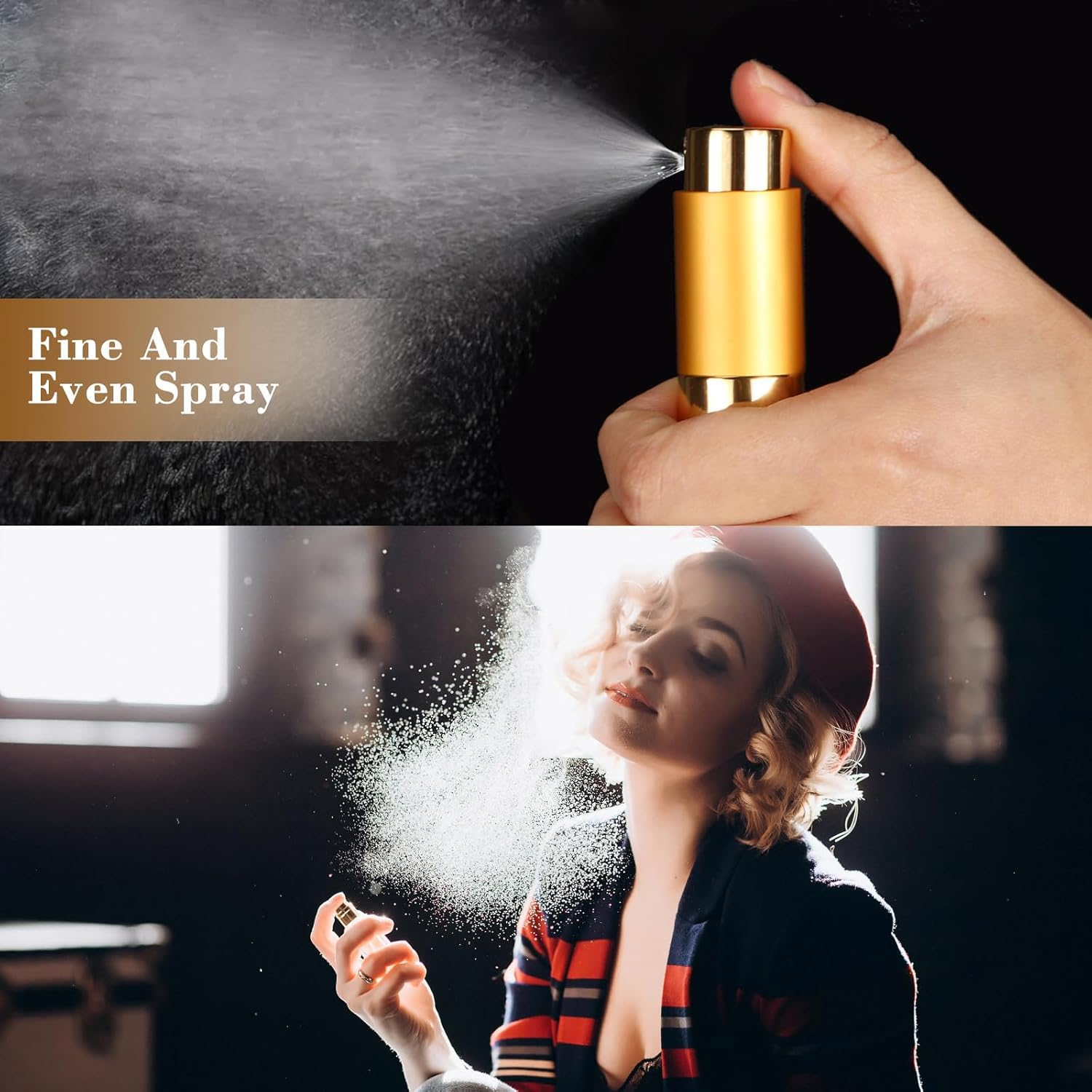 Refillable Mini Perfume Atomiser, 8 Ml, Set of 4, Leak-Proof & Refillable, Pocket Dispenser for on the Go with Pipette, High-Quality Aluminium (Travel, Fitness, Everyday) - Elegant & Splash-Proof image number 2