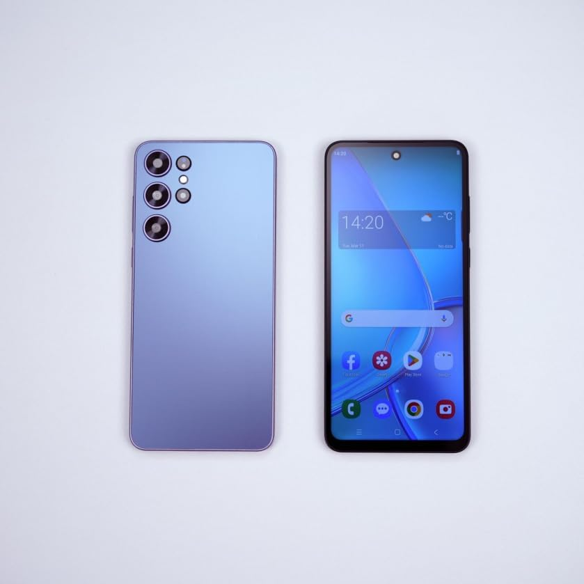 Aidekunlin Unlock Phone, 6.56 Inch Screen, 2G RAM and 64G ROM, Front and Rear Cameras, Support Dual SIM Card Frequency Band 3GWCDMA: 850/1700/1900/2100Mhz (300Purple) - Deep Purple image number 4