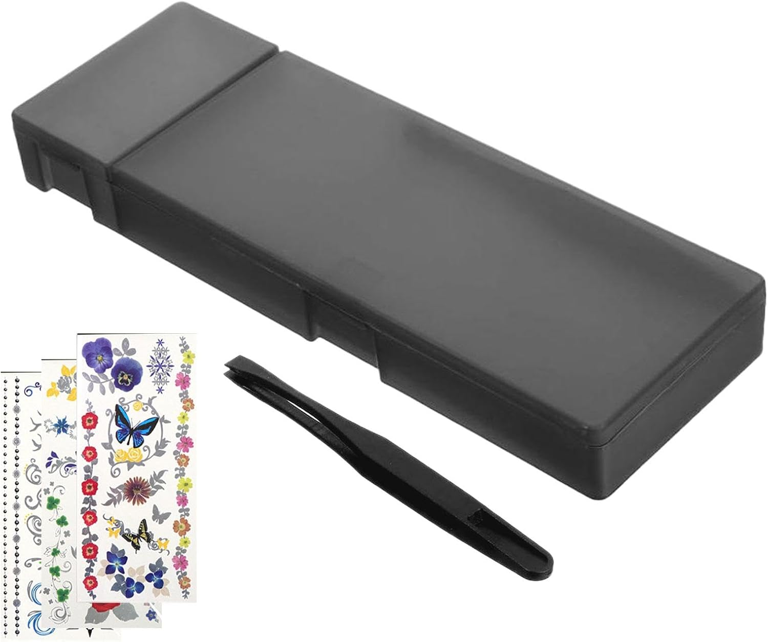 Water Decals Sticker Operated Box - Portable Operated Box Sticker Water Decals Moisturizing Box,Wet Palette Painting Tool with Sponge Tweezers for Model & Painting image number 6