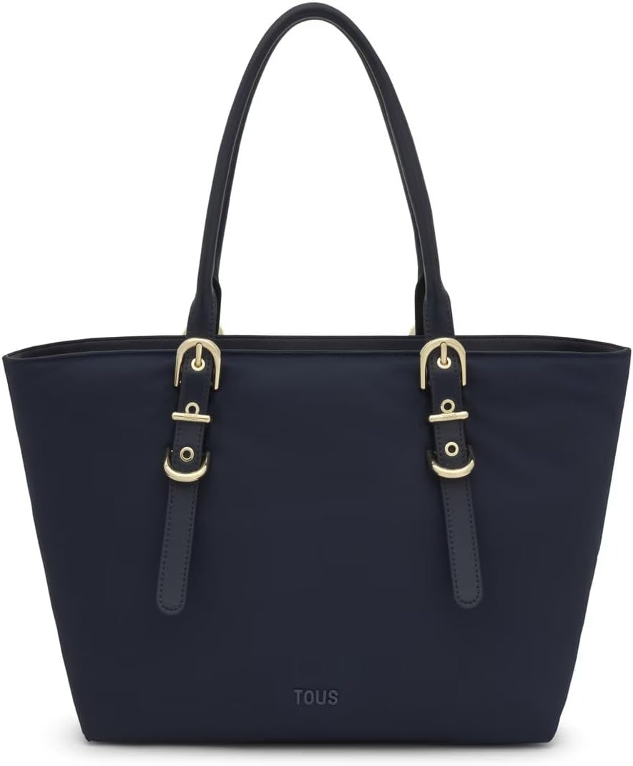 TOUS Ladies Capazo L Buckles Soft Azul Marino Large Tote Bag Navy, Navy