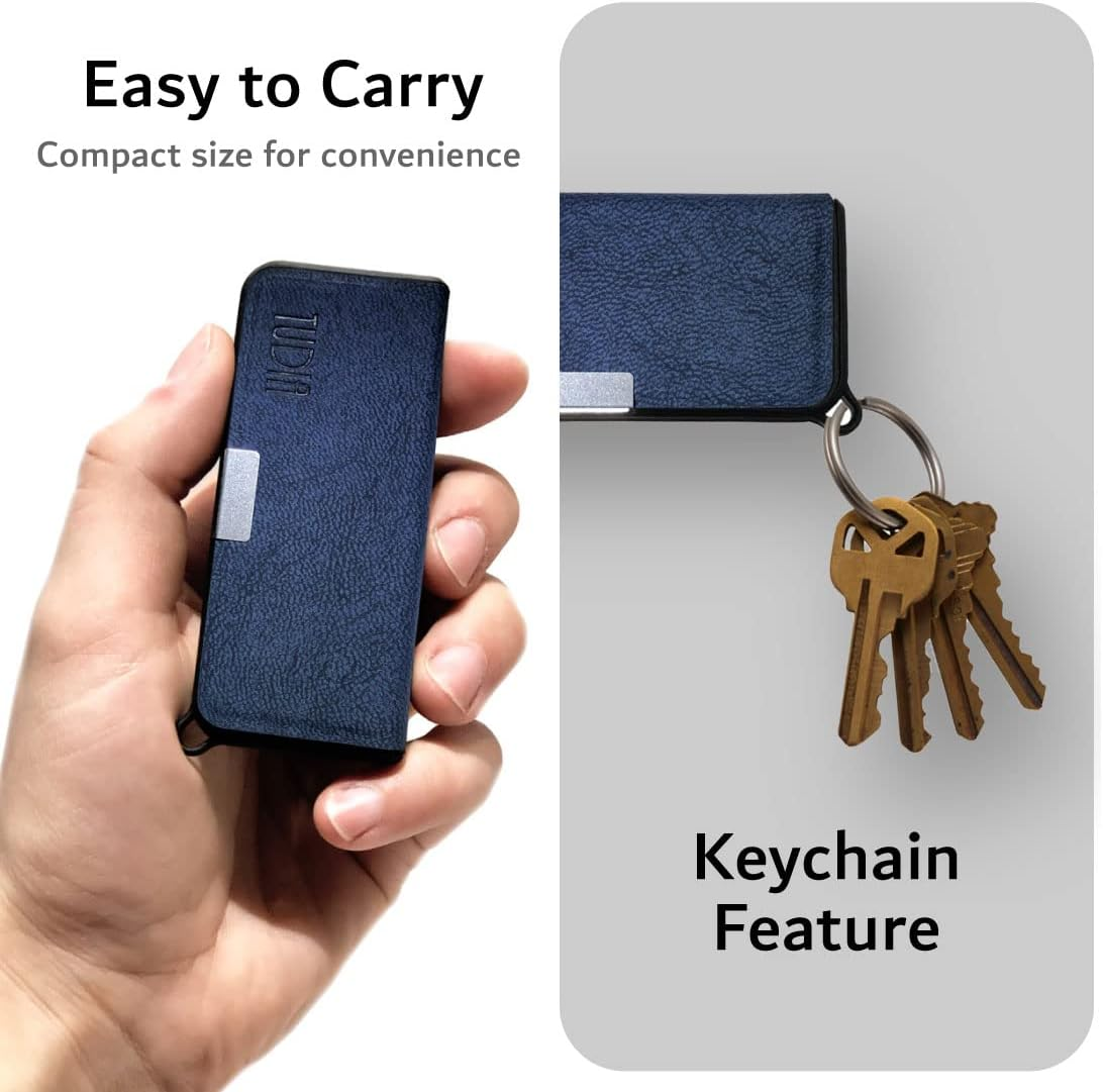 Kardiamobile Case, TUDIA Slim-Fit Heavy Duty [Merge] Extreme Protection/Rugged but Slim Case for Kardia Mobile (Blue) image number 6