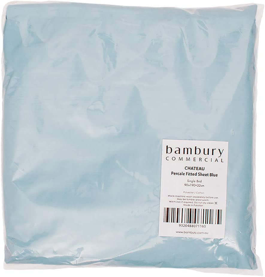 Bambury Chateau Fitted Sheet Fitted Sheet, Queen, Blue image number 1