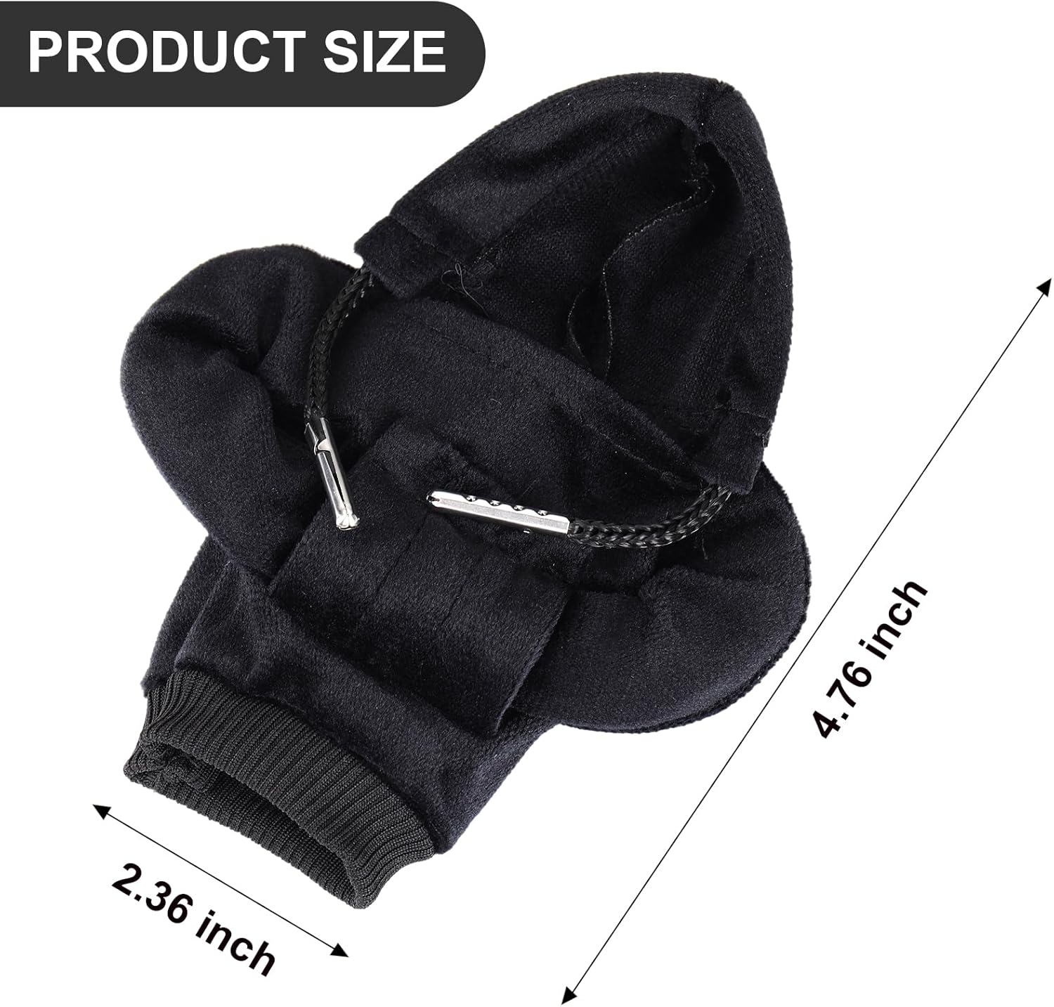 Gear Shift Hoodie, Universal Car Gear Shift Knob Cover, Funny Sweater Shifter Hoodie, 4.7 Inch Gear Stick Hoodie Protector Decoration(Black) - Army Green image number 6