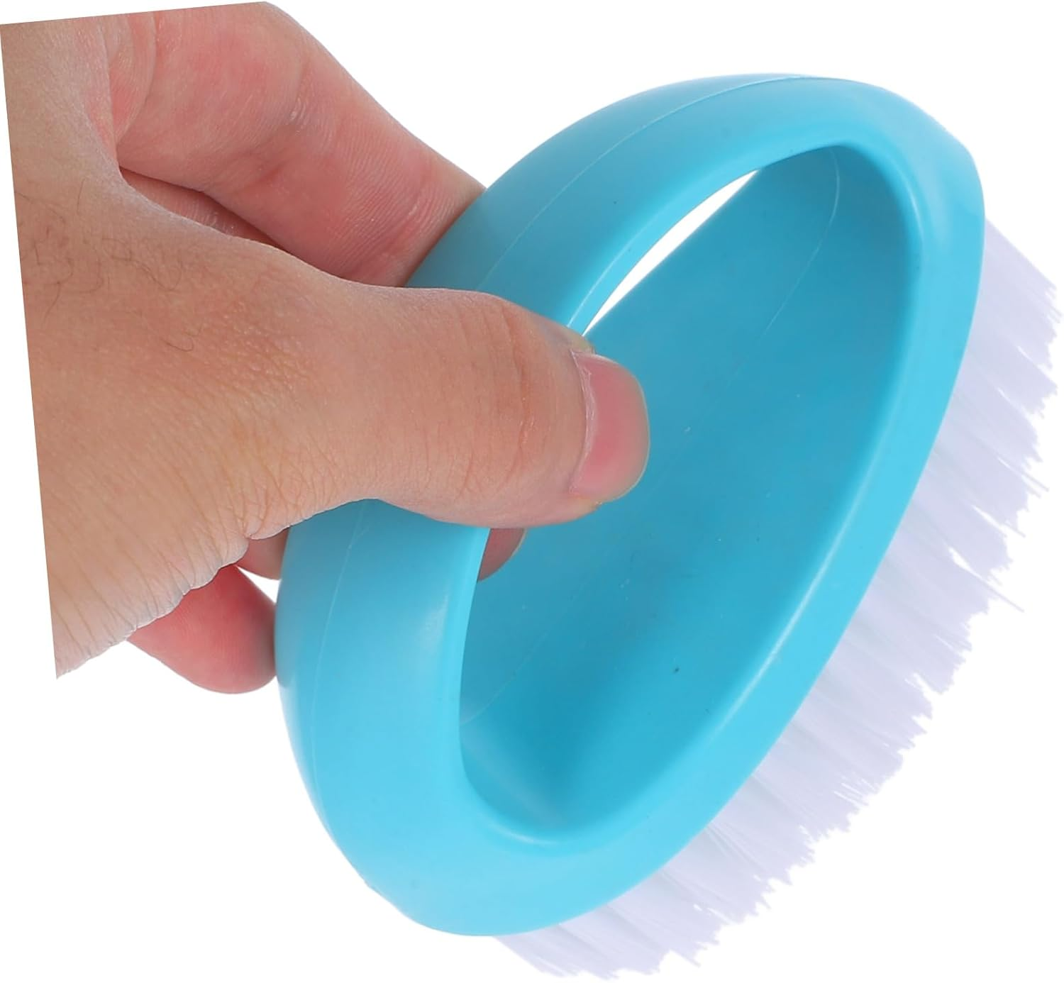 Baluue 2Pcs Nail Brush Cleaners for Fingernail and Toenail Dust Removal Durable Strong Bristle Manicure Cleaning Brushes Nordic Blue and Pink Portable for Home Travel and Nail Salon Use image number 5