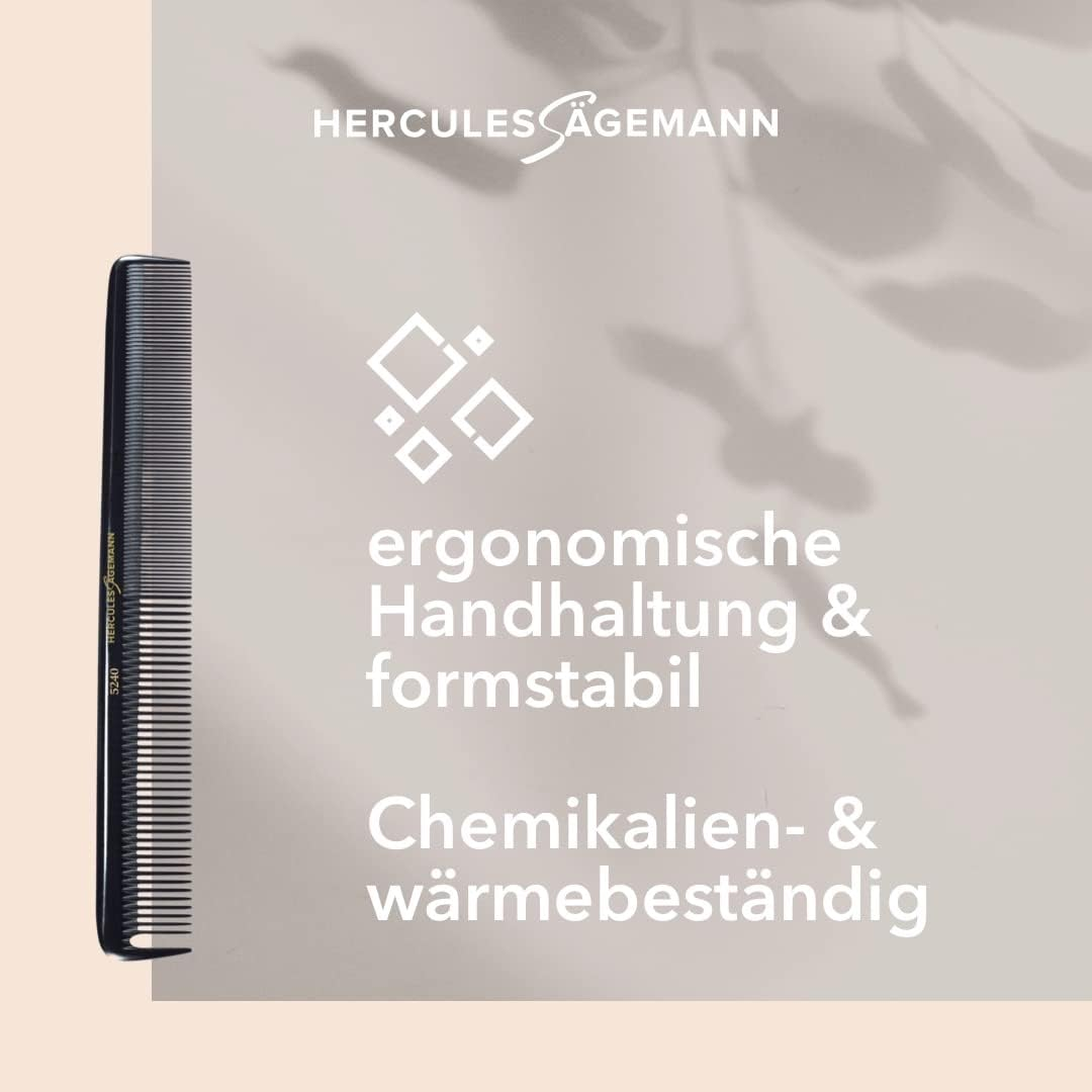HERCULES S&Auml;GEMANN - 5240 Universal Comb | Extra Long Universal Comb with Sectional Tooth for Easy Combing, Separating and Cutting Hair | Size: 8.5 Inches image number 4