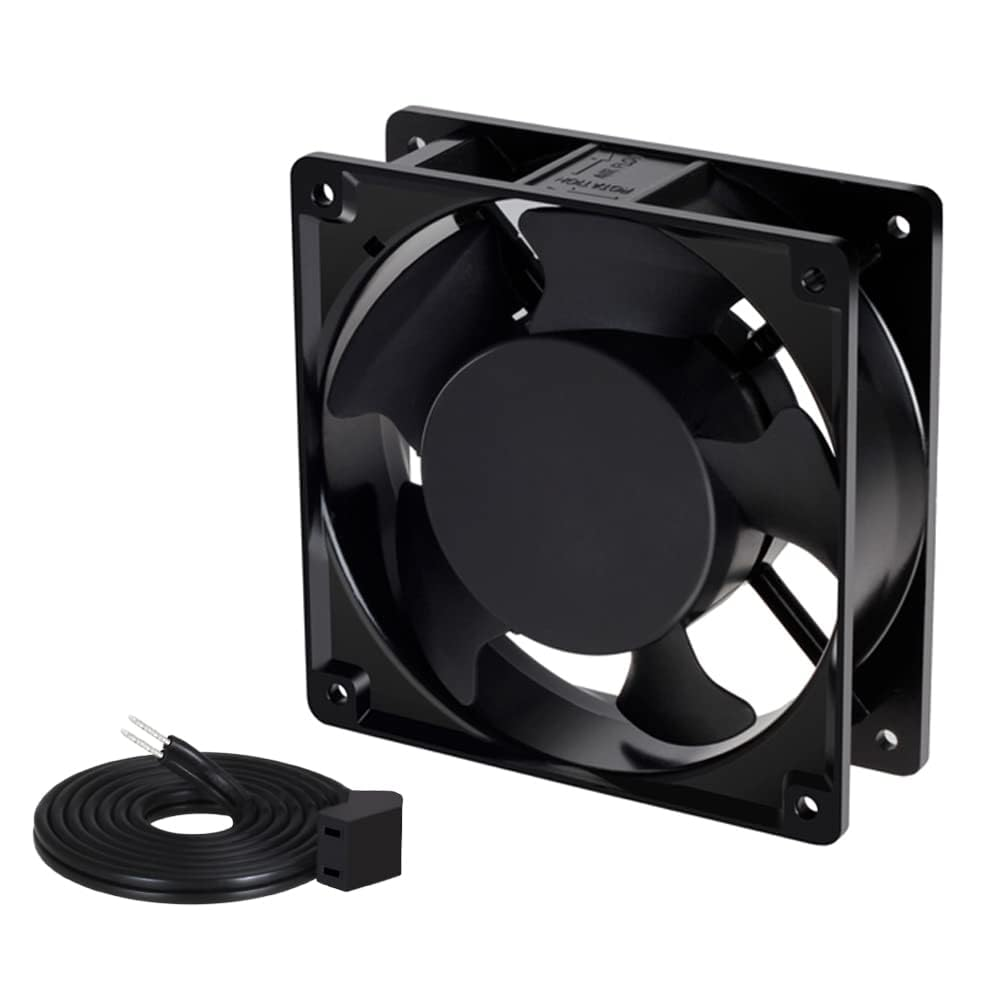 PCLINE 240V 120Mm Axial Muffin Fan &ndash; High-Speed AC Cooling Fan for Enclosure, Cabinet, Greenhouse, Exhaust Ventilation &ndash; DIY Projects image number 1