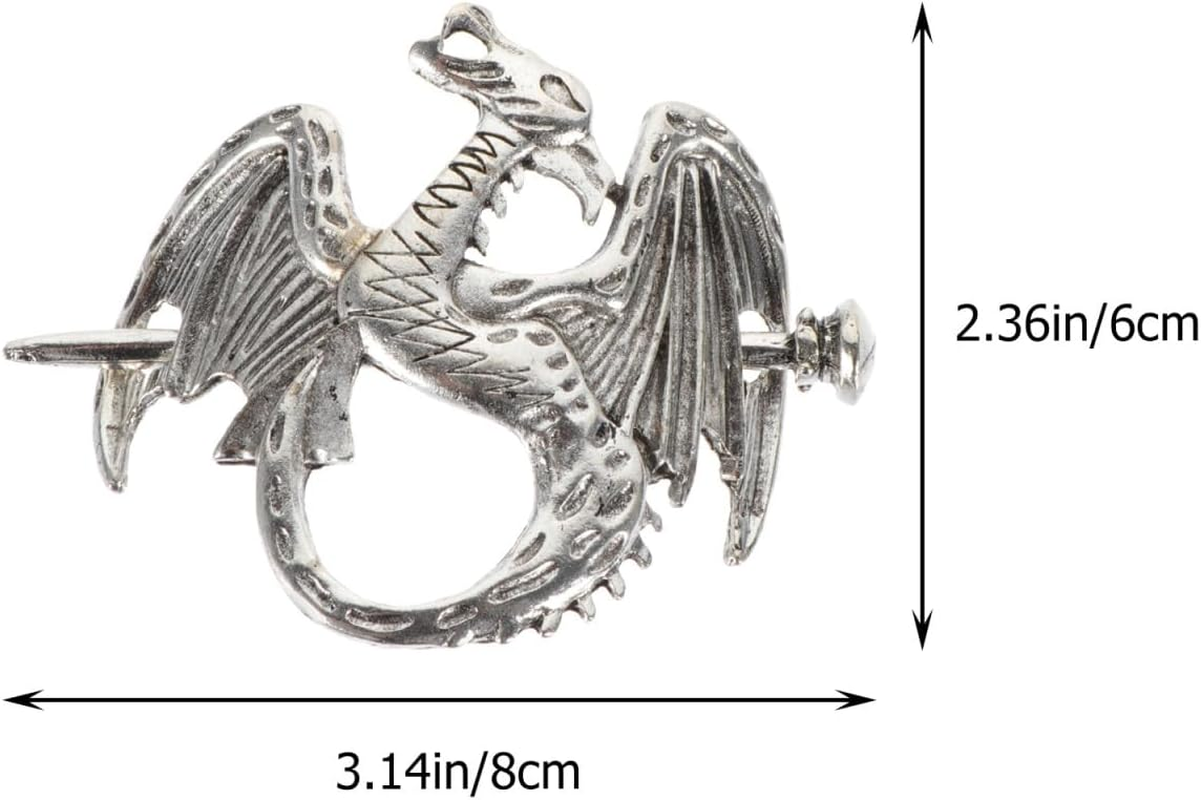 Beaupretty Celtic Hair Slides with Stick Viking Celtic Hair Clips Celtic Knot Hair Stick Dragon Hair Sticks Viking Jewellery Hair Accessories image number 3