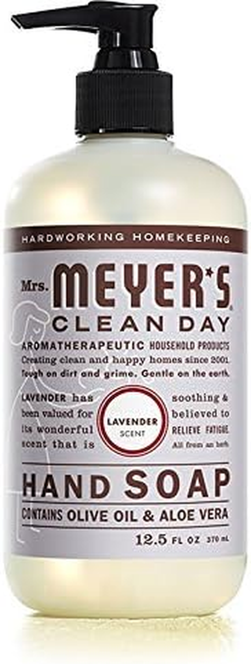 Mrs. Meyer'S Hand Soap Variety Pack Lemon Verbena, Basil, Lavender 12.5 Fluid Ounce image number 1