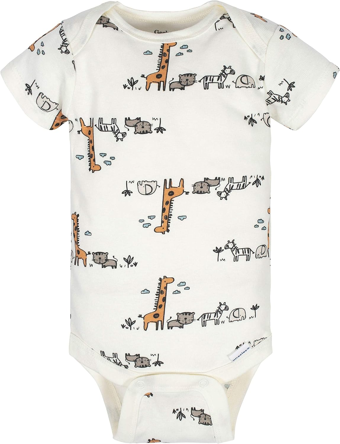 Gerber Baby Boys' 8-Pack Short Sleeve Onesies Bodysuits image number 2