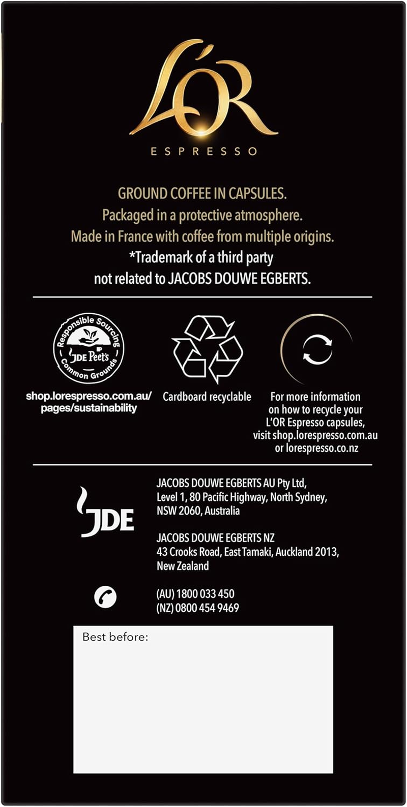 L'OR Espresso Intense Variety 50Pk X5 image number 6